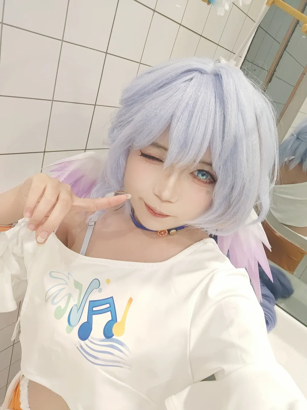 【知更鸟cos】崩坏星穹铁道 妆造细节与色彩分享 - 第 4 张