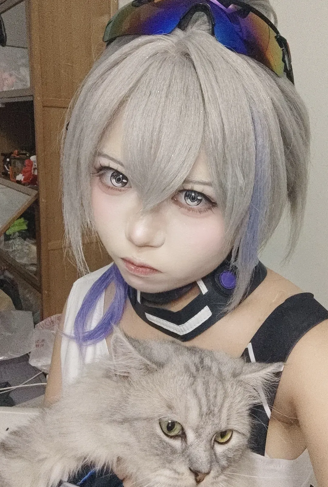 【Silver Wolf cosplay】Hacker from the Data World Enters Reality: Cats and Tactical Gear Loadout Included - Image 3