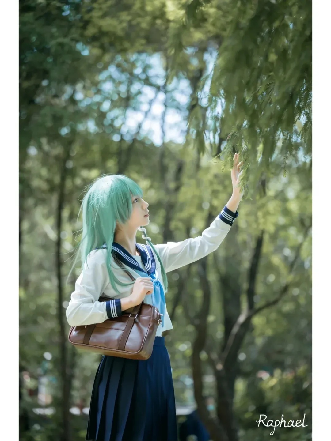 【东风谷早苗cos】绿色林间的信仰与日常 - 第 3 张