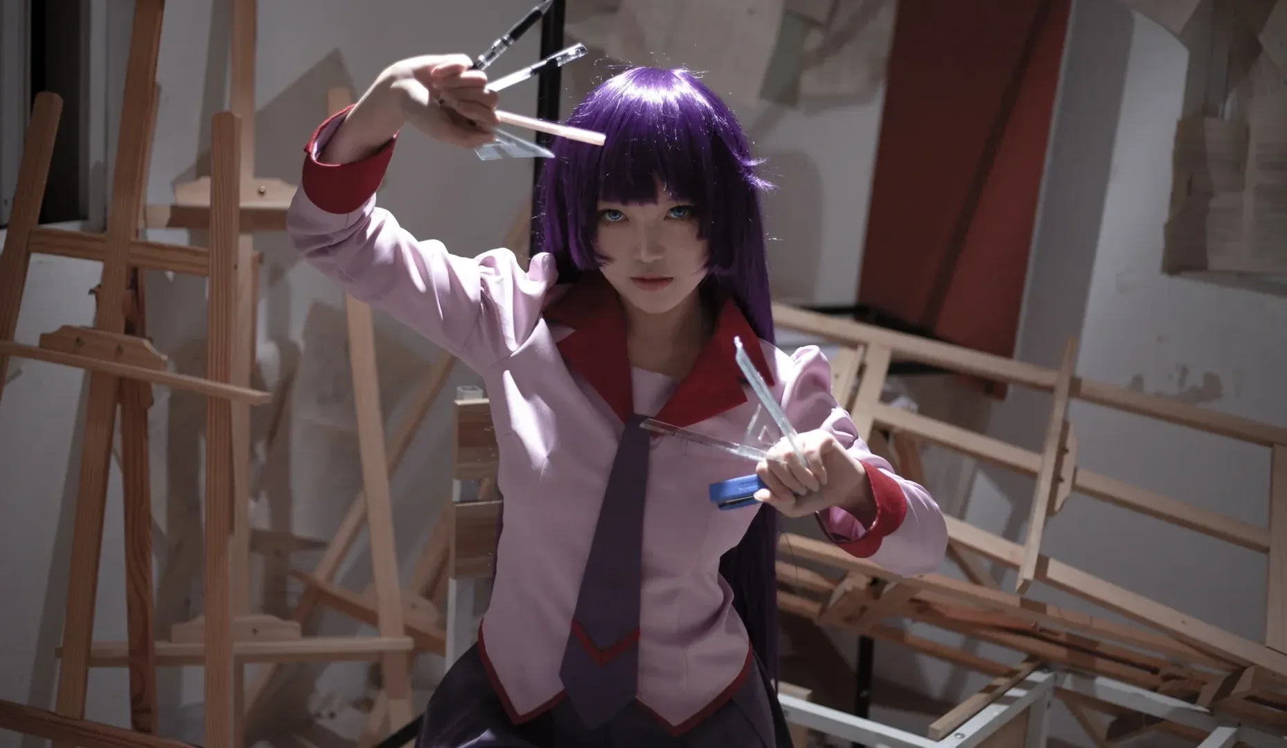 【戦場ヶ原ひたぎ コスプレ】優しさもまた敵対行為の一つ、美術室での対峙