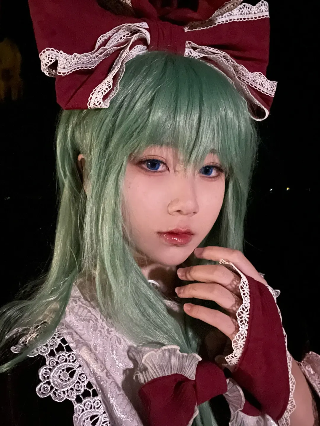 【键山雏cos】夜放河灯，在洱海边还原东方Project的流雏意境 - 第 1 张