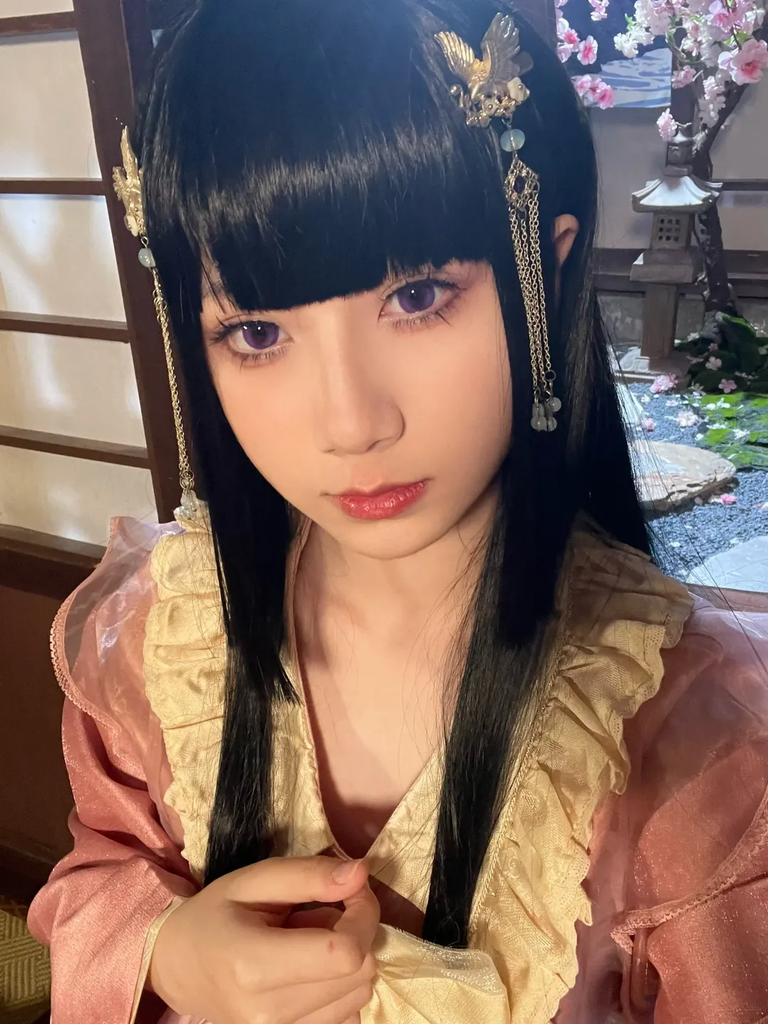 【蓬莱山辉夜cos】东方project的庭院实拍分享