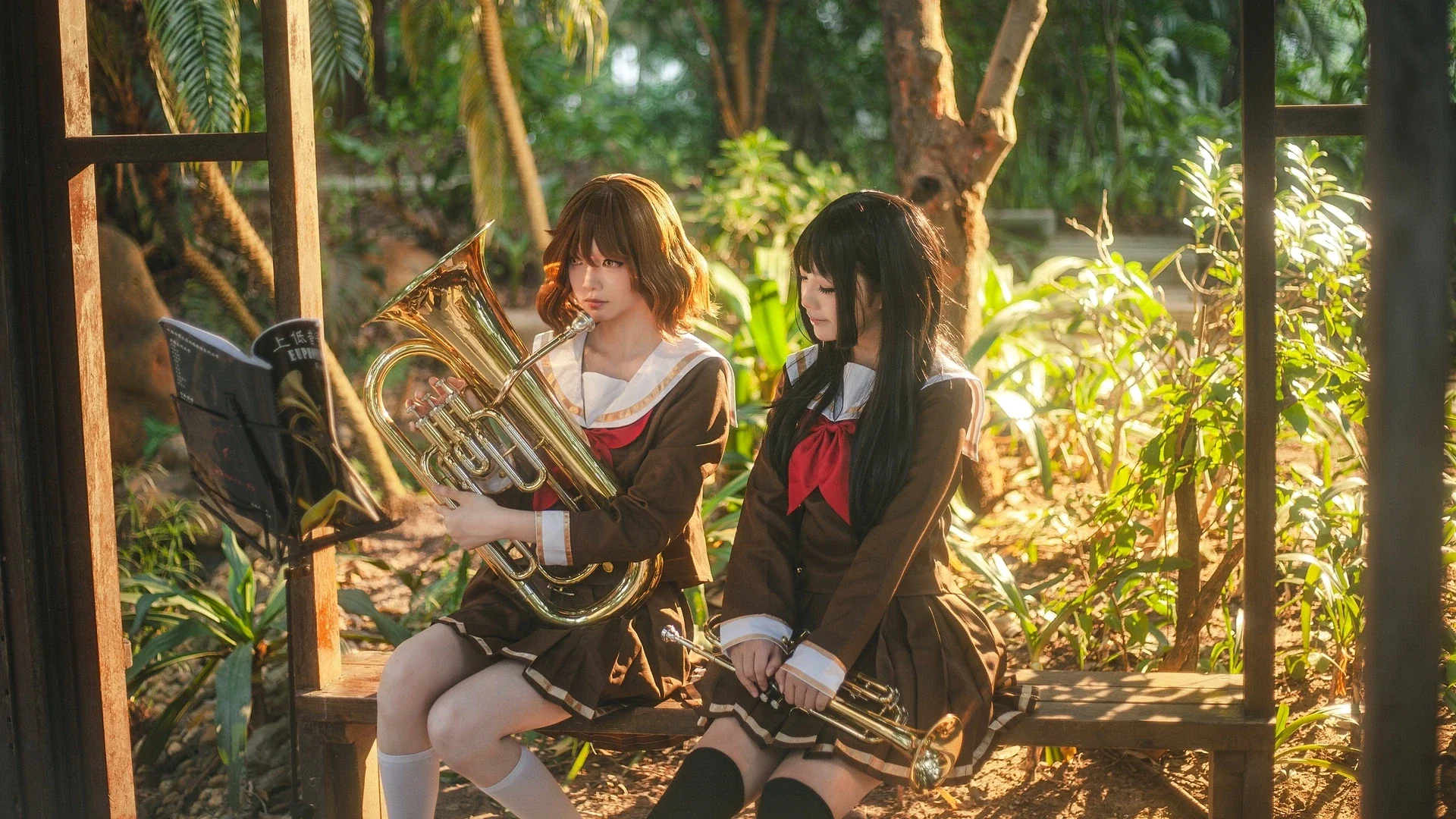 【吹响吧上低音号】复古水手服与铜管乐器的光影碰撞 - 第 2 张