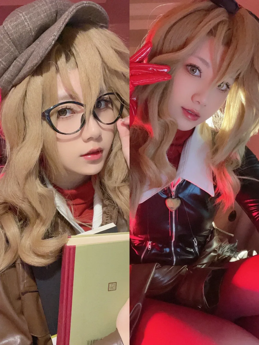 【梅兰妮cos】重返未来1999，从复古学者到红手套的华丽转身 - 第 1 张