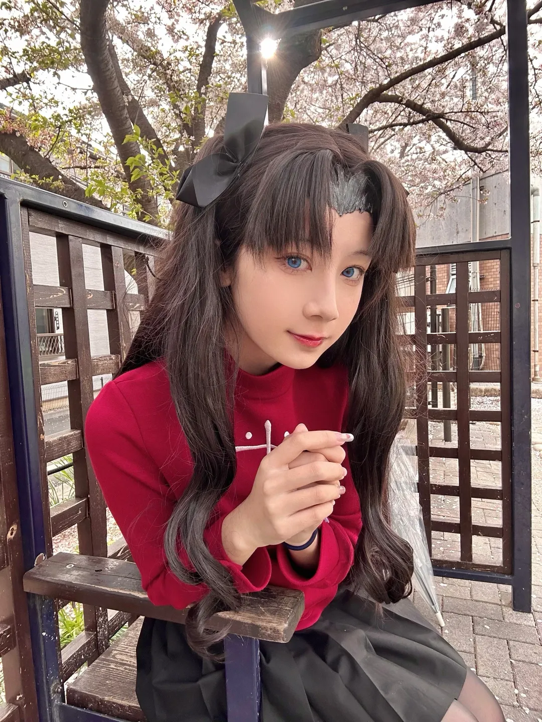 【远坂凛cos】漫步在东京樱花下的校园随拍 - 第 1 张