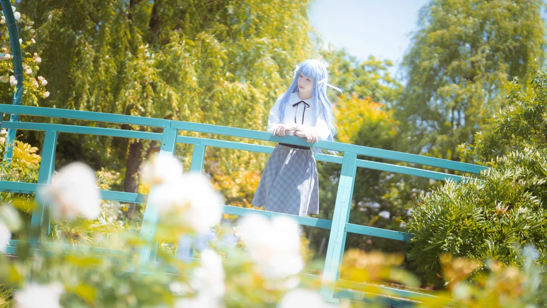 【豊川祥子 コスプレ】春の屋上庭園での出会い - 10 枚目