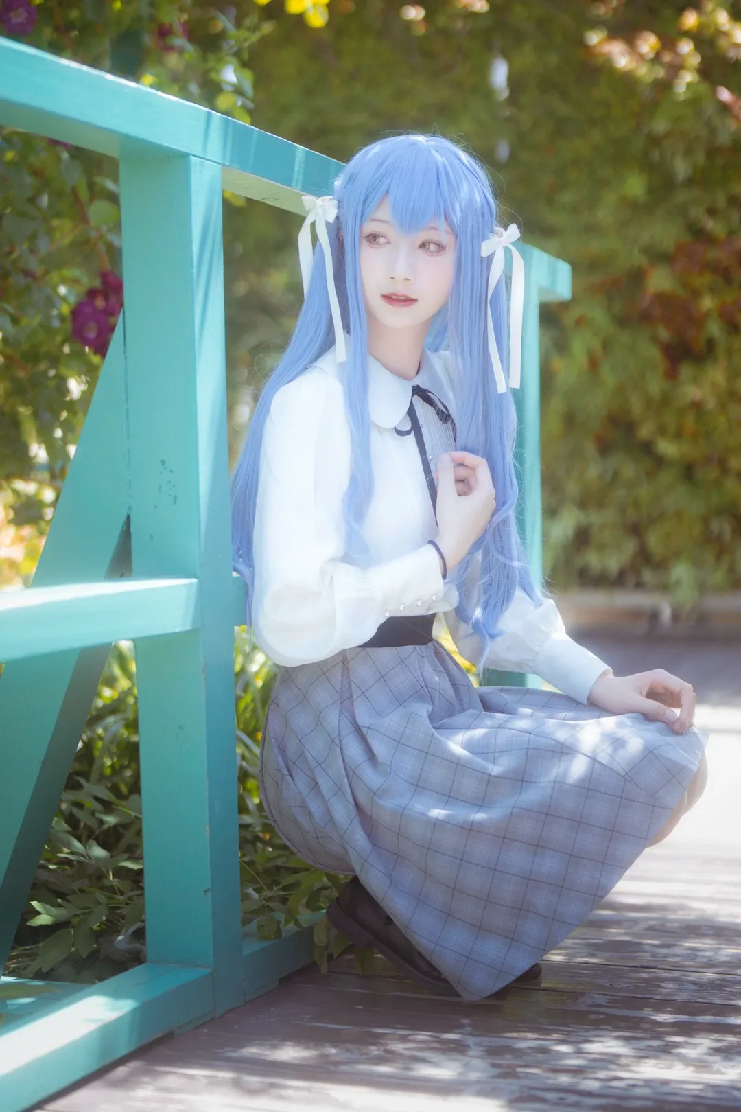 【豊川祥子 コスプレ】春の屋上庭園での出会い - 13 枚目