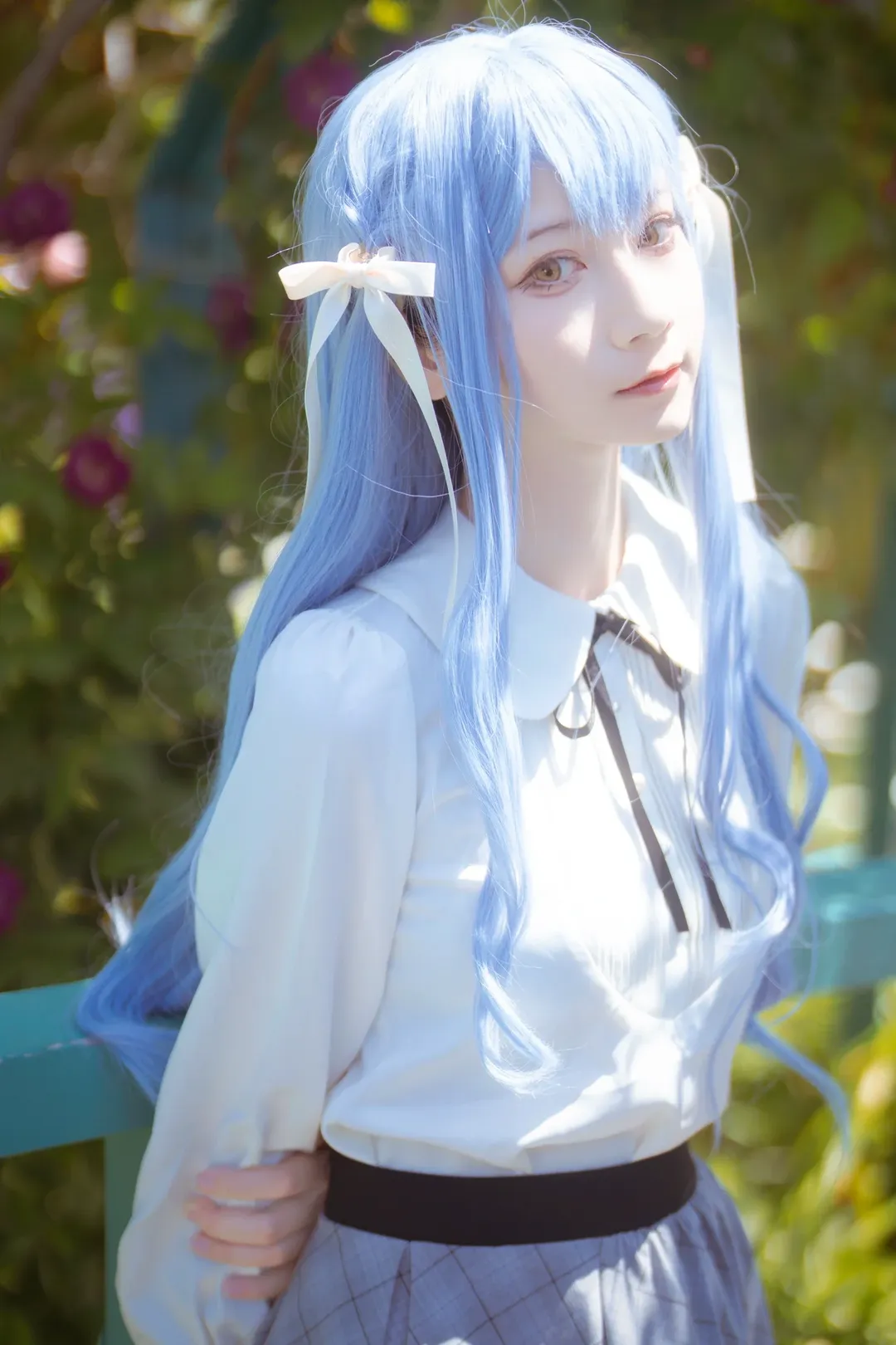 【豊川祥子 コスプレ】春の屋上庭園での出会い - 14 枚目
