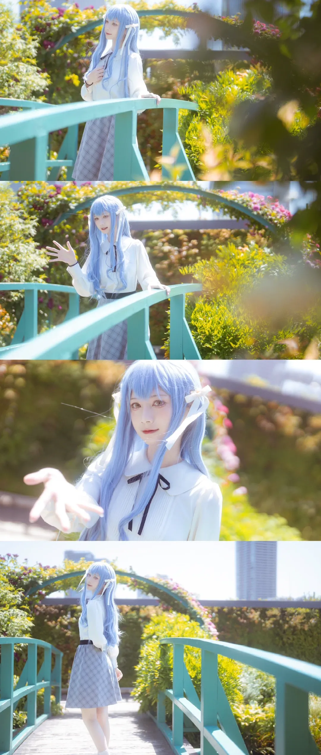 【豊川祥子 コスプレ】春の屋上庭園での出会い - 6 枚目