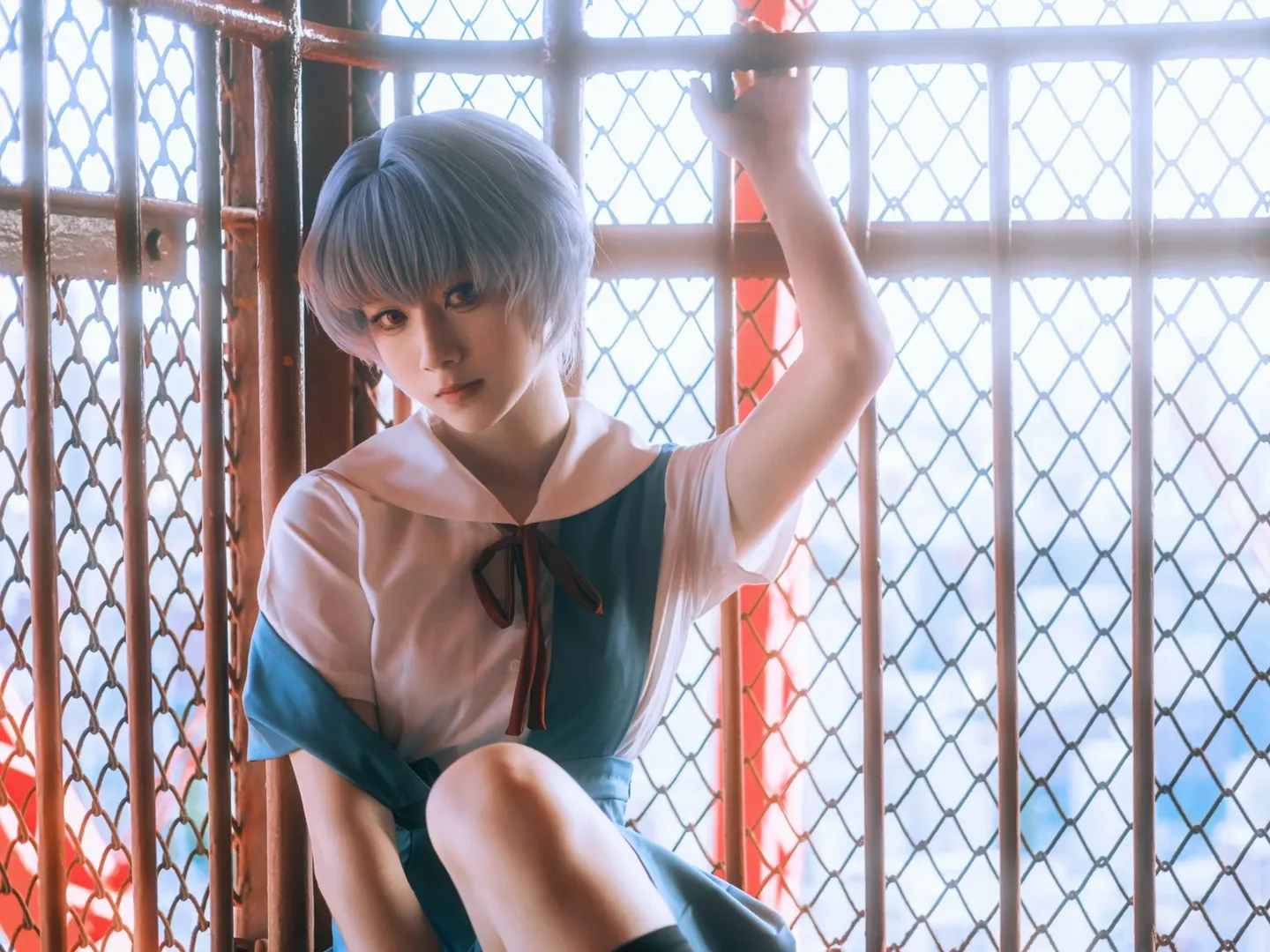 【綾波麗cos】新世紀福音戰士 復古殘幅4:3調色實踐