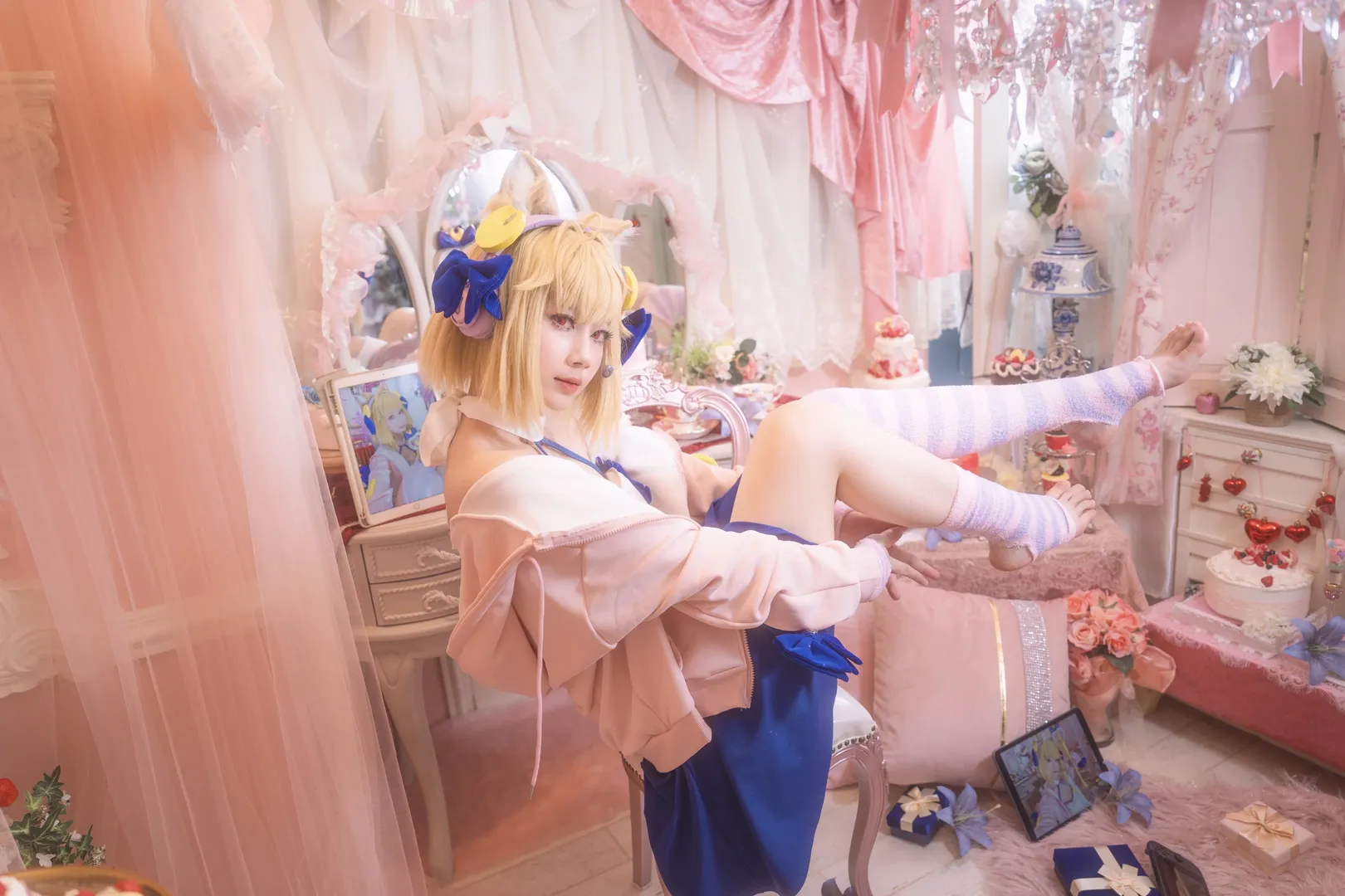 【愛爾奎特cos】月姬中夢幻粉藍甜品屋的少女 - 第 11 張