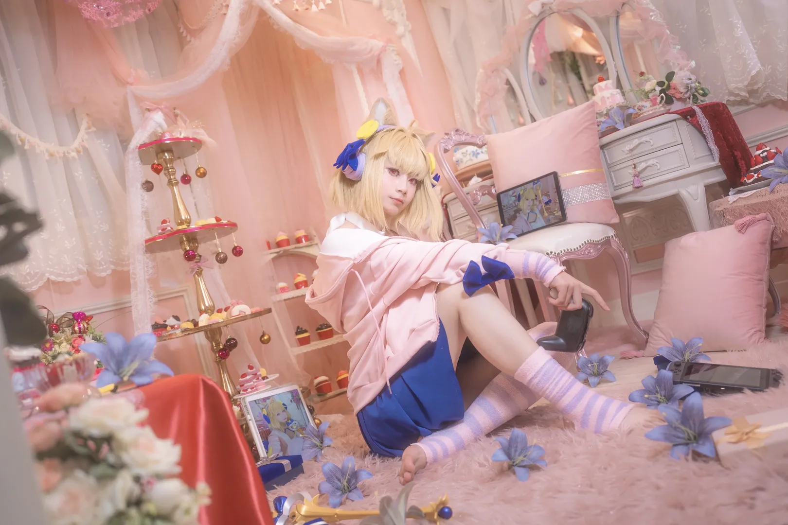 【愛爾奎特cos】月姬中夢幻粉藍甜品屋的少女 - 第 2 張