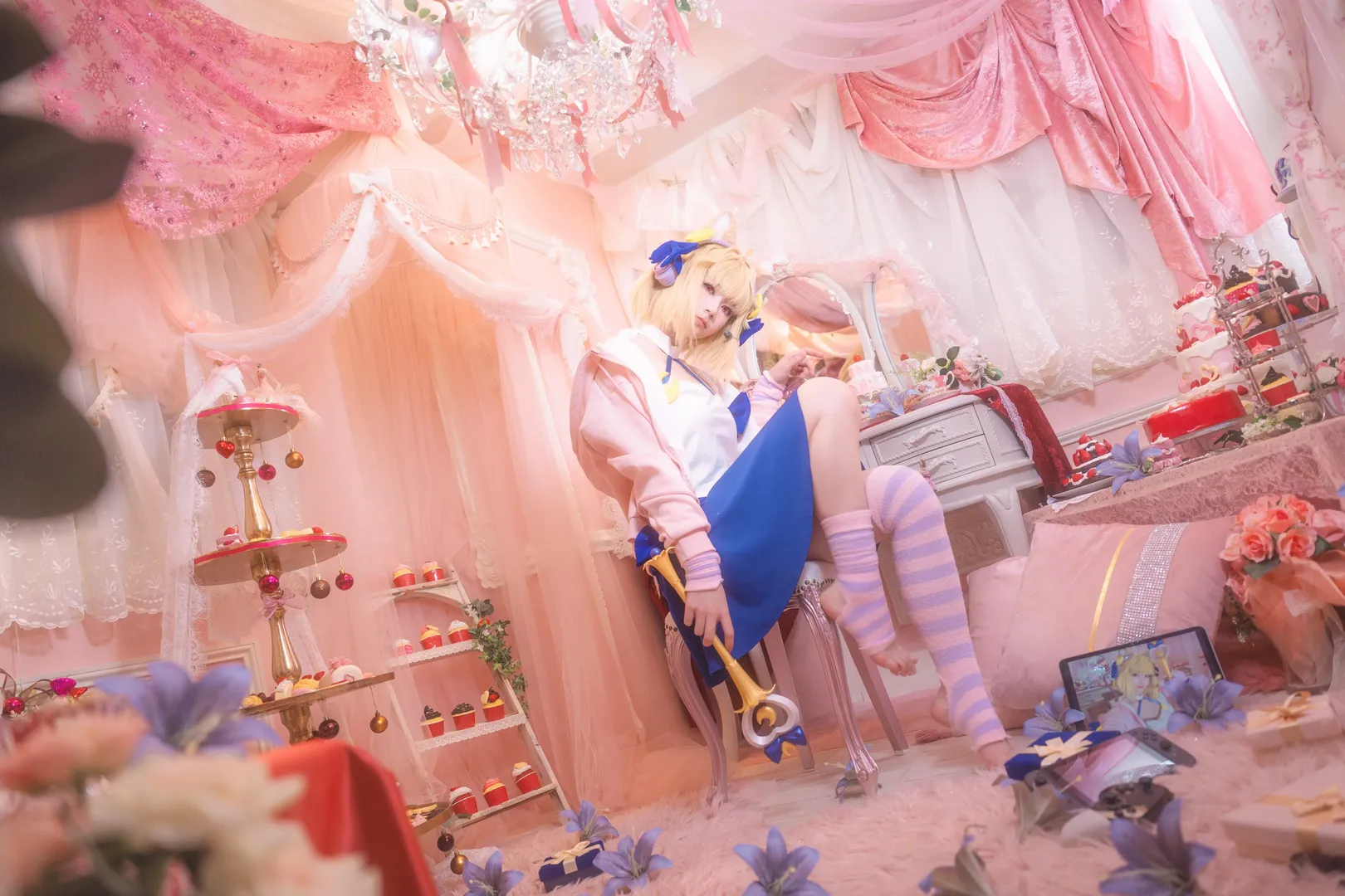 【愛爾奎特cos】月姬中夢幻粉藍甜品屋的少女 - 第 6 張