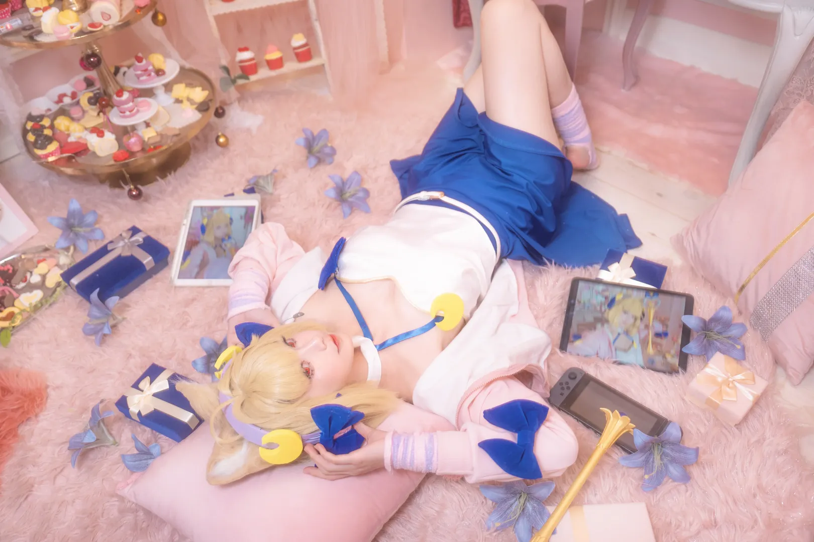 【愛爾奎特cos】月姬中夢幻粉藍甜品屋的少女 - 第 7 張