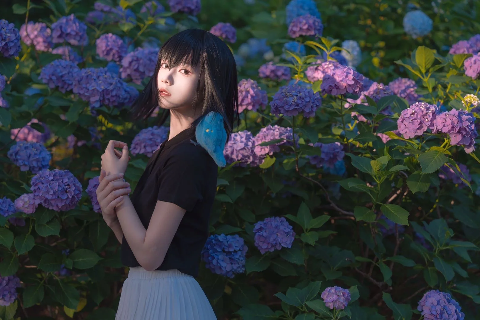 【久遠寺有珠cos】魔法使之夜，紫陽花叢中靜謐的魔法