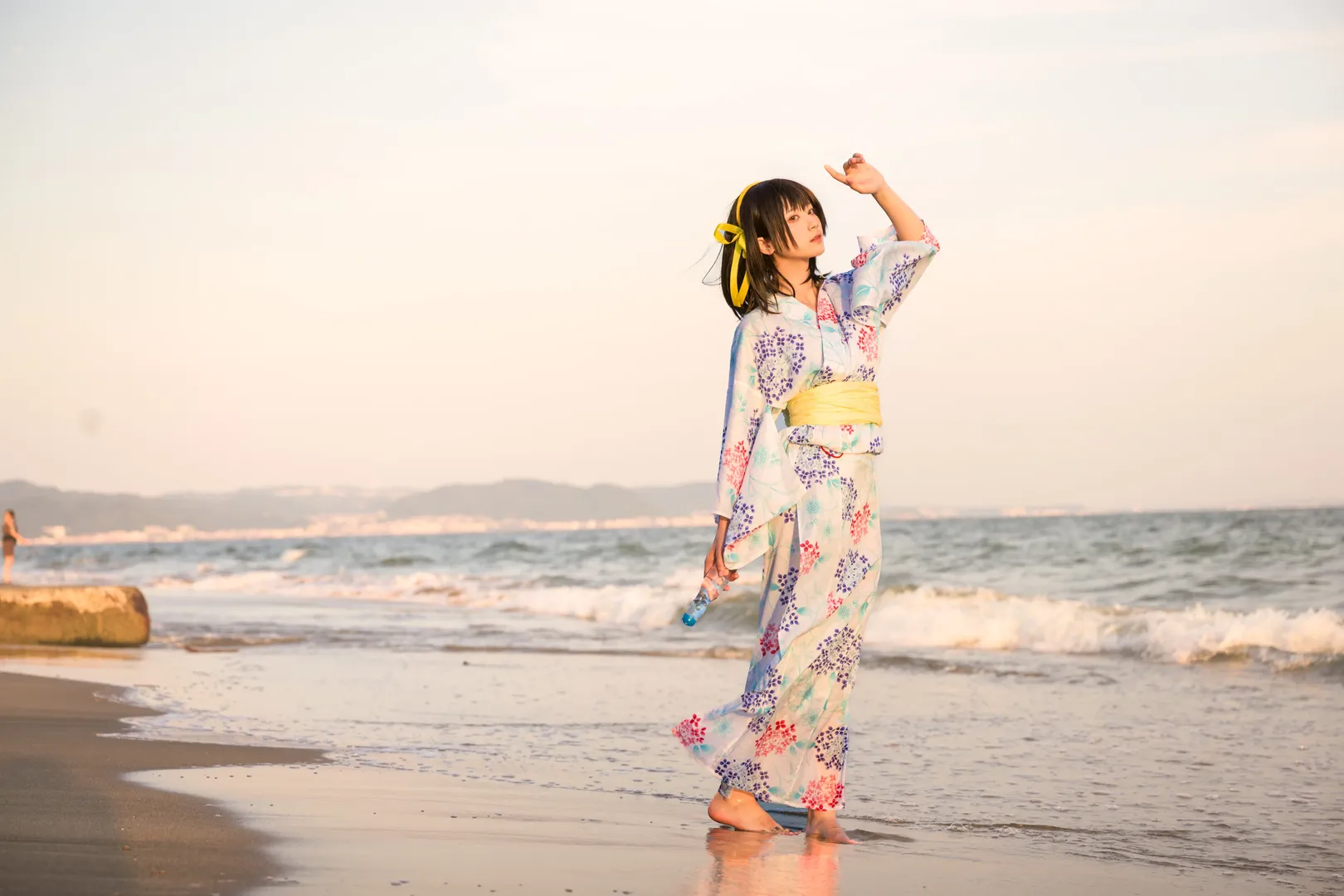 【凉宫春日cos】夏日浴衣与绣球花，漫无止境的八月记忆 - 第 11 张