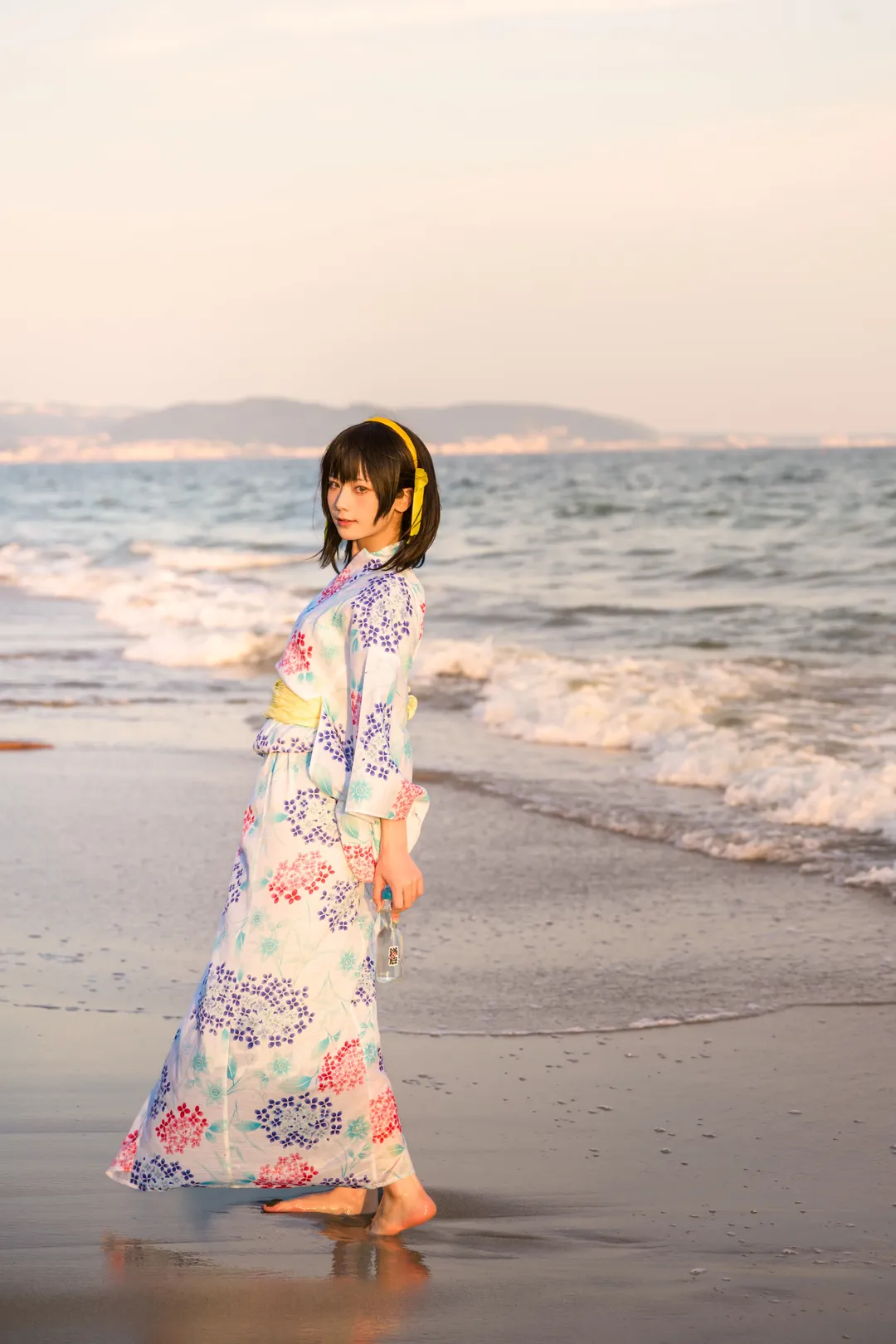 【凉宫春日cos】夏日浴衣与绣球花，漫无止境的八月记忆 - 第 12 张