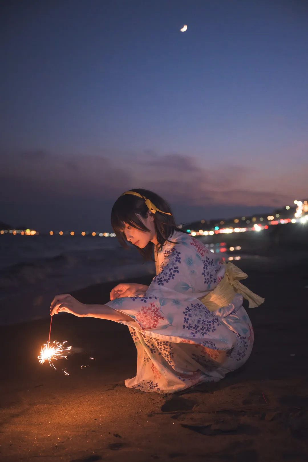 【凉宫春日cos】夏日浴衣与绣球花，漫无止境的八月记忆 - 第 17 张