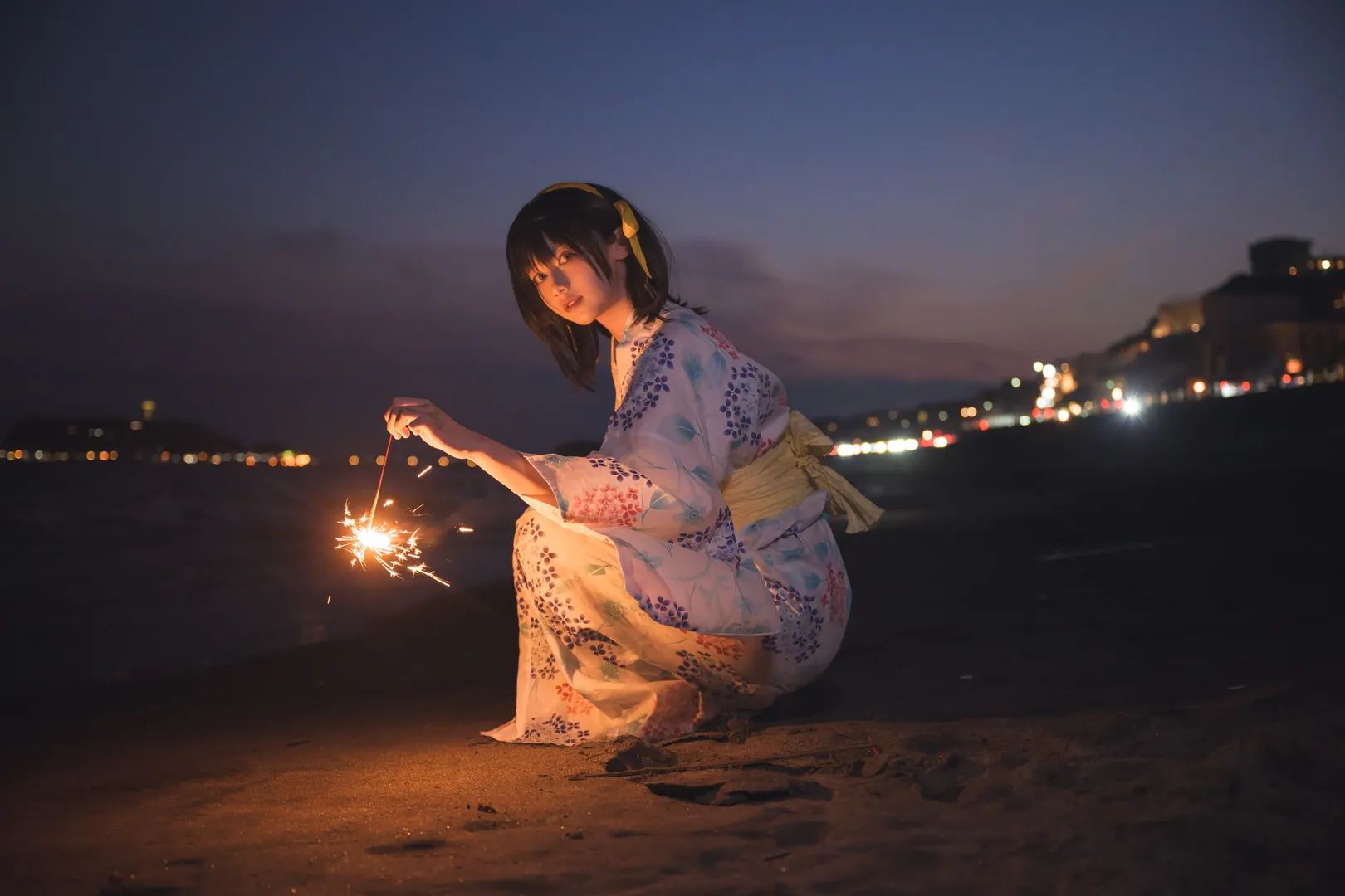 【凉宫春日cos】夏日浴衣与绣球花，漫无止境的八月记忆 - 第 18 张