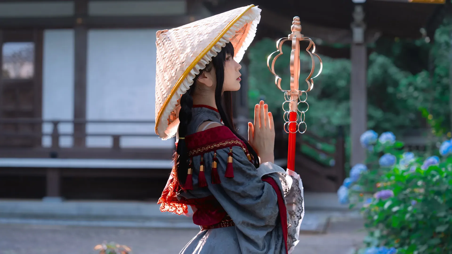 【矢田寺成美cos】東方Project夏日地藏修行與紫陽花記憶 - 第 6 張