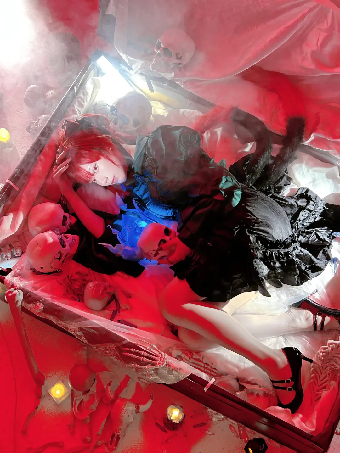 【火焰貓燐cos】東方Project 睡在屍骨箱裡的紅髮貓妖 - 第 1 張