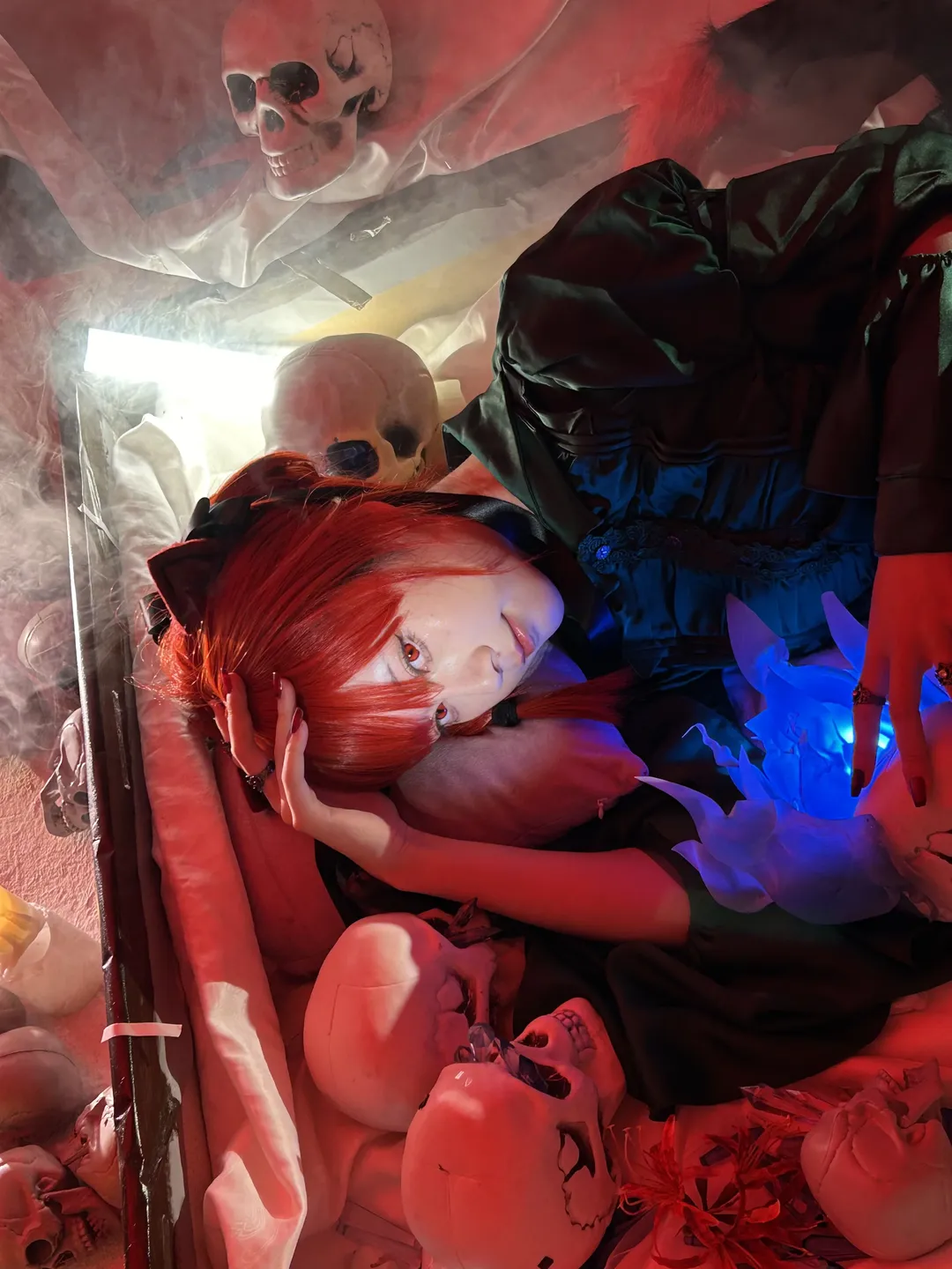 【火焰貓燐cos】東方Project 睡在屍骨箱裡的紅髮貓妖 - 第 6 張