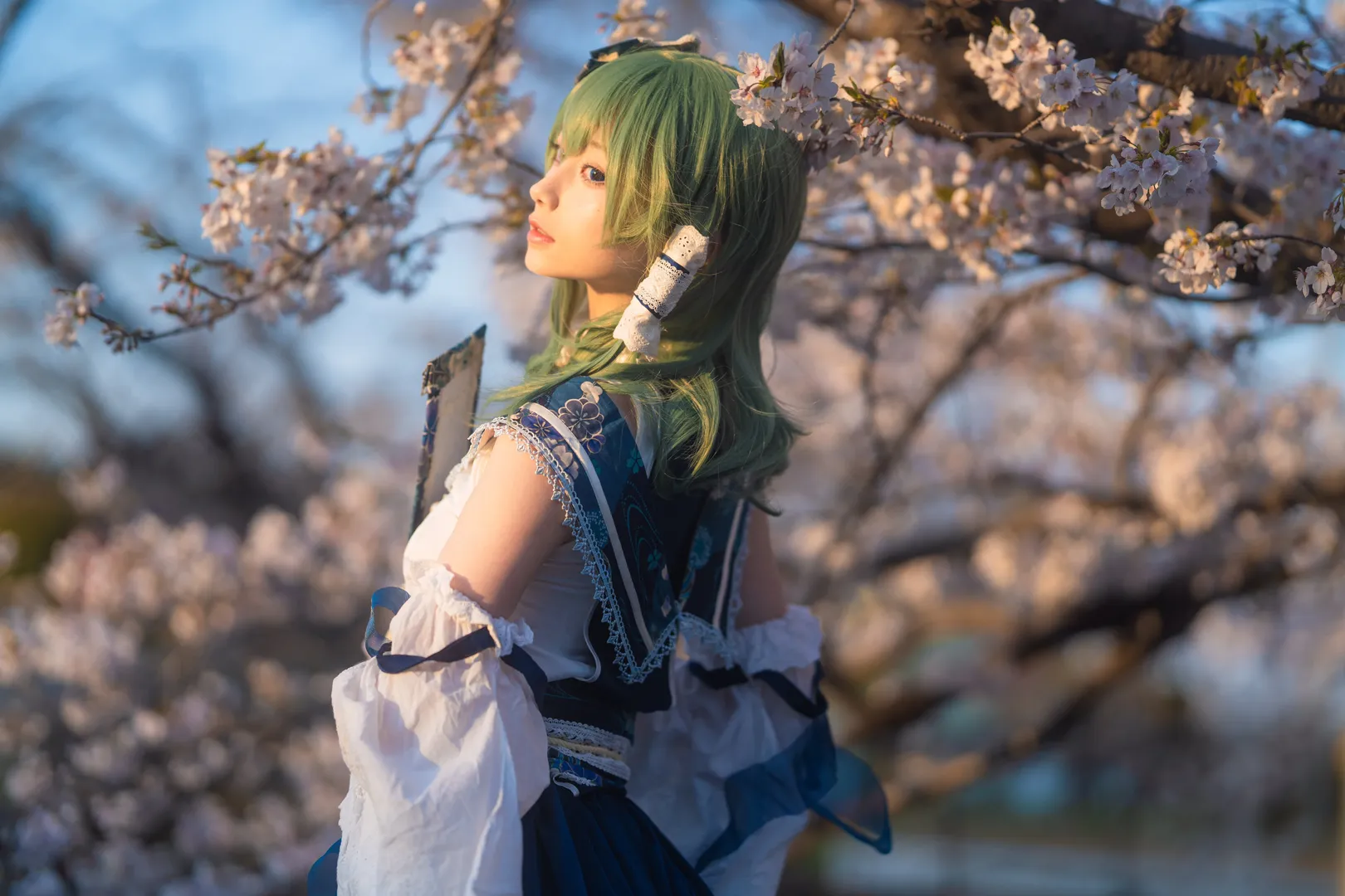 【東風谷早苗cos】東方Project的春日櫻花記憶 - 第 4 張