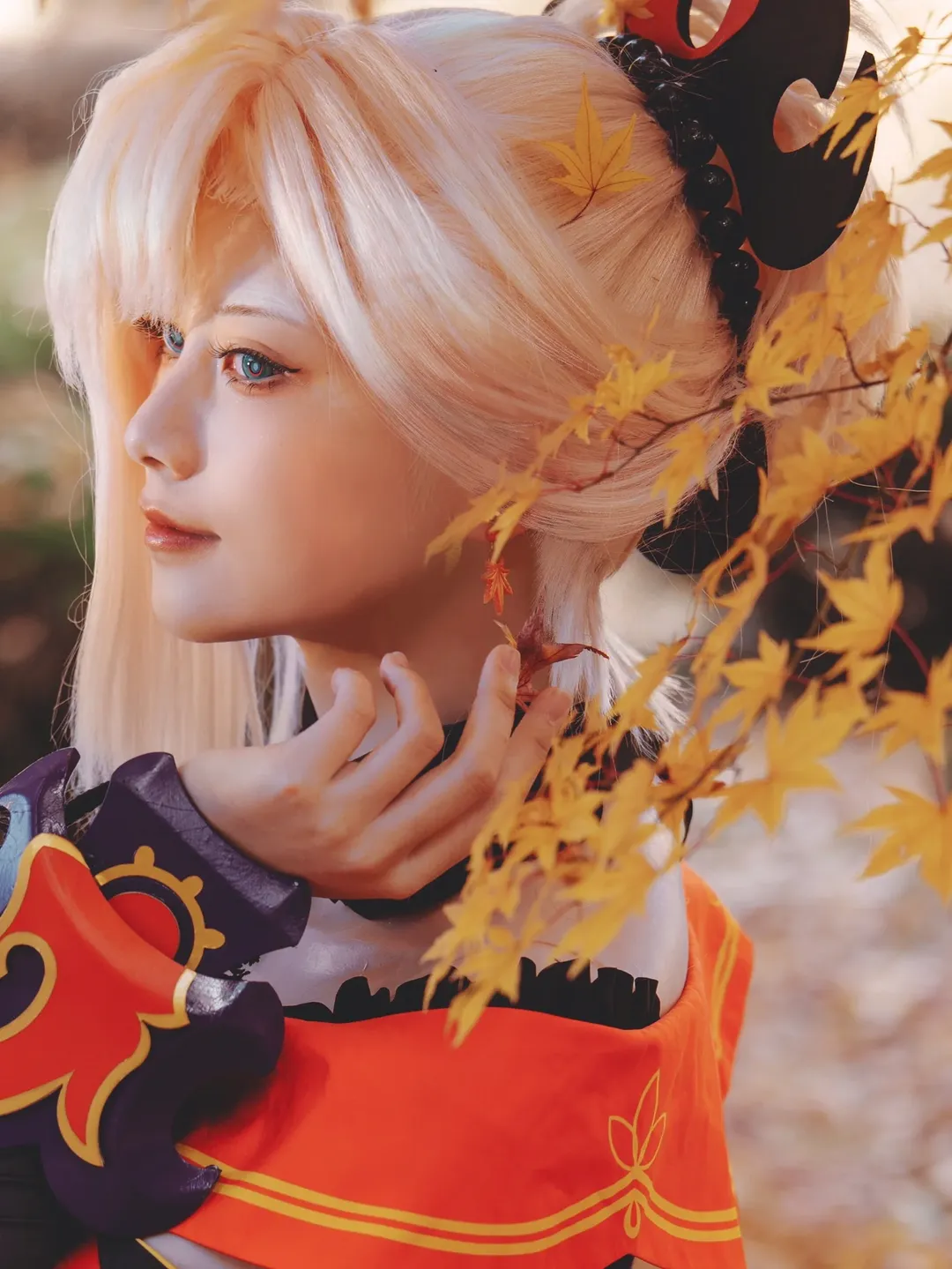 【宫本武藏cos】秋叶里的红影与修不完的头发 - 第 1 张