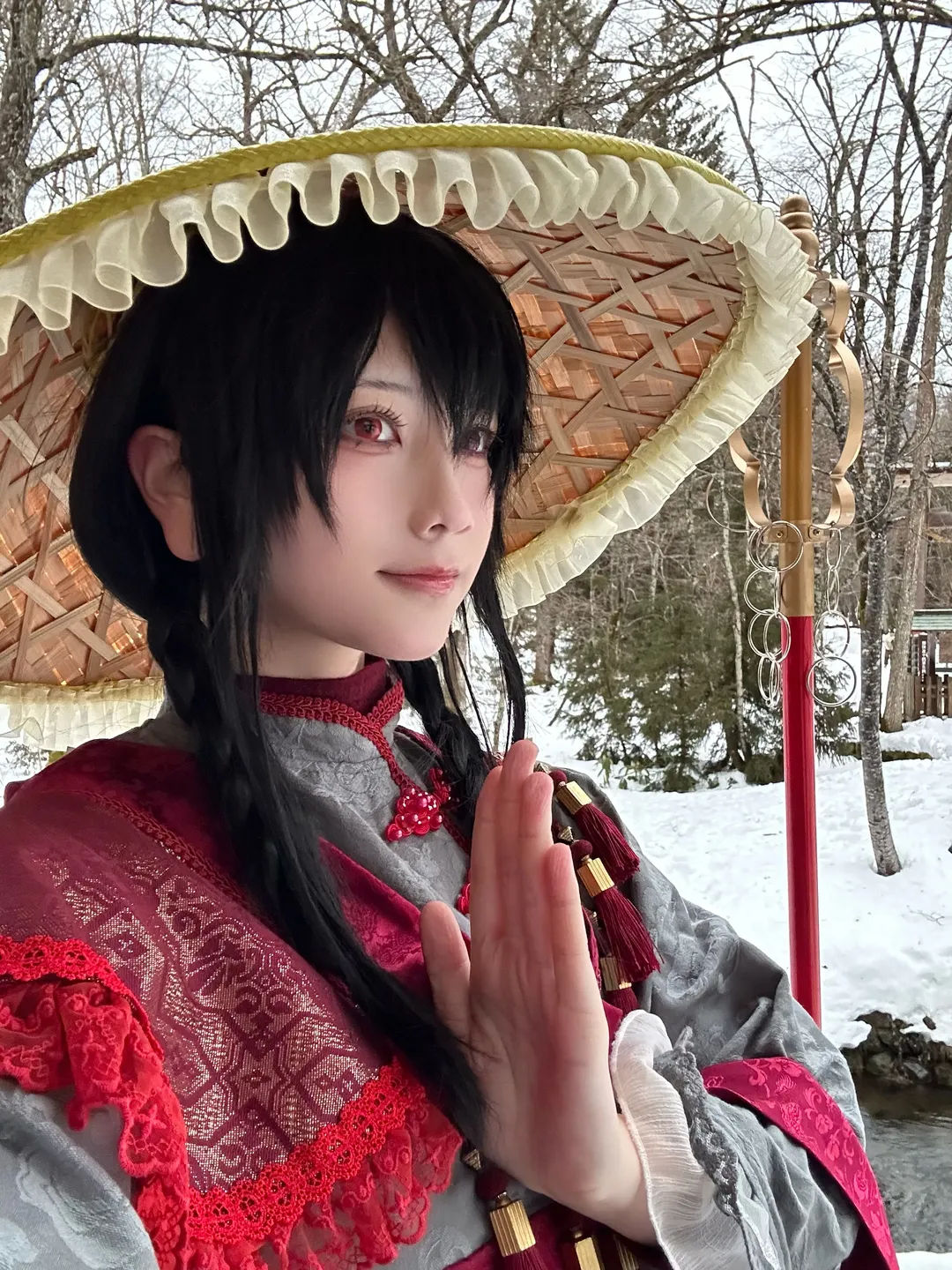 【矢田寺成美cos】冬日长野寻踪天狗与地藏