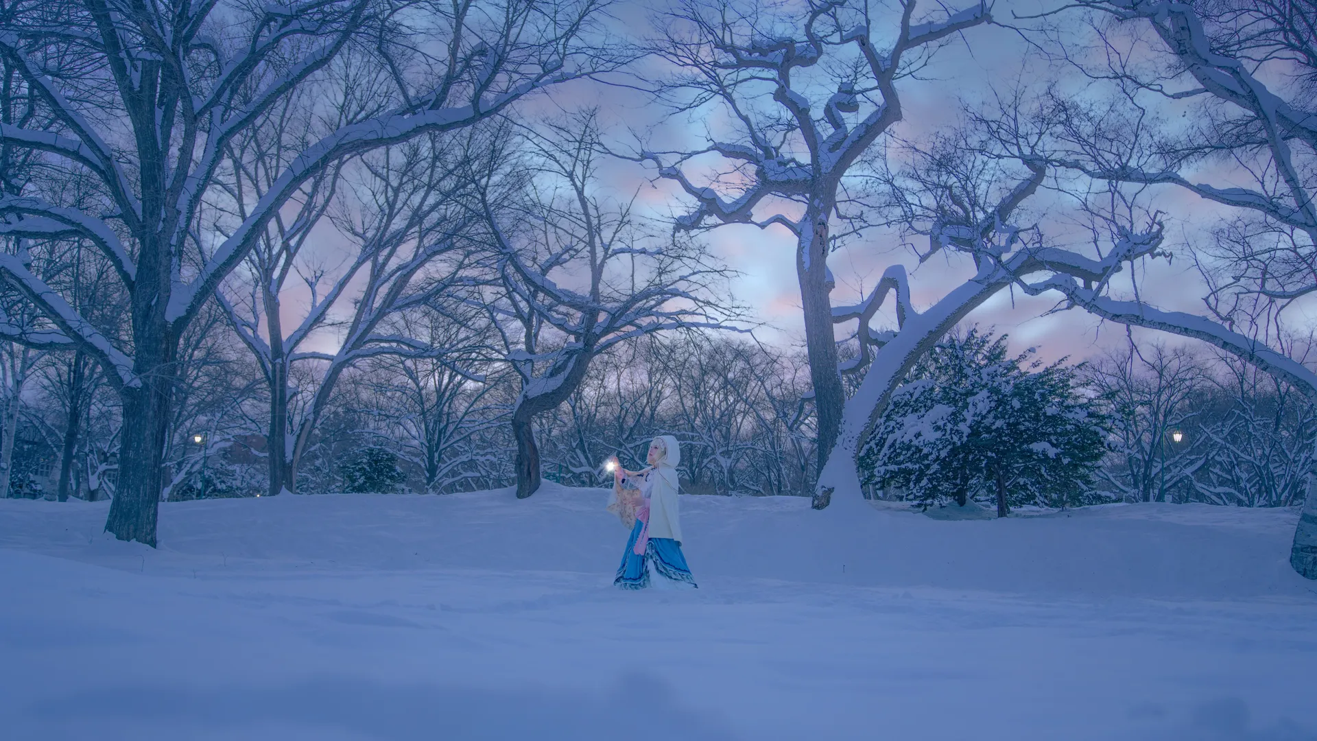 [Alice Margatroid cosplay] Holding a Vintage Lantern in the Snowy Night and the Unfading Twilight - Image 12