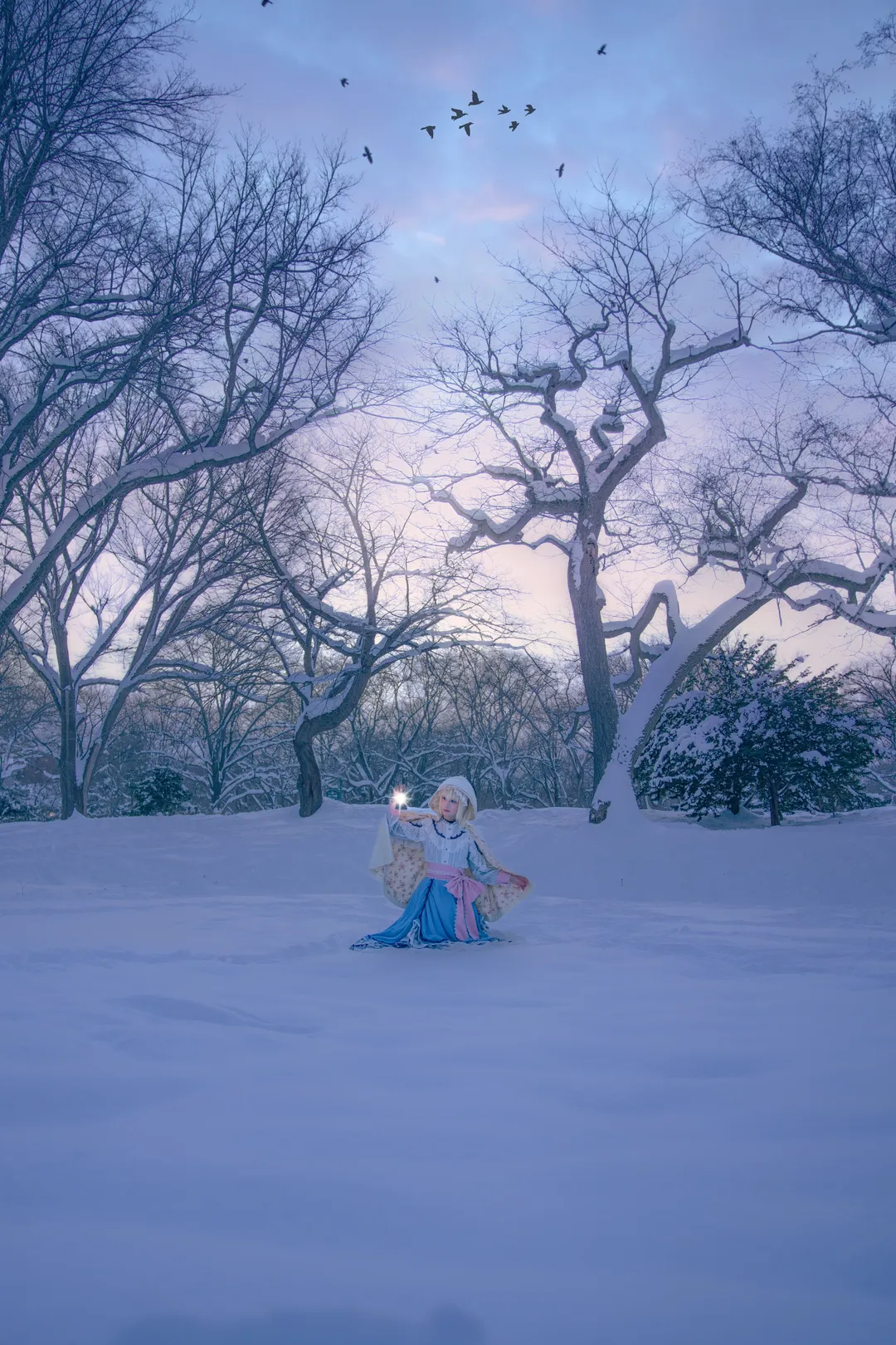 [Alice Margatroid cosplay] Holding a Vintage Lantern in the Snowy Night and the Unfading Twilight - Image 14