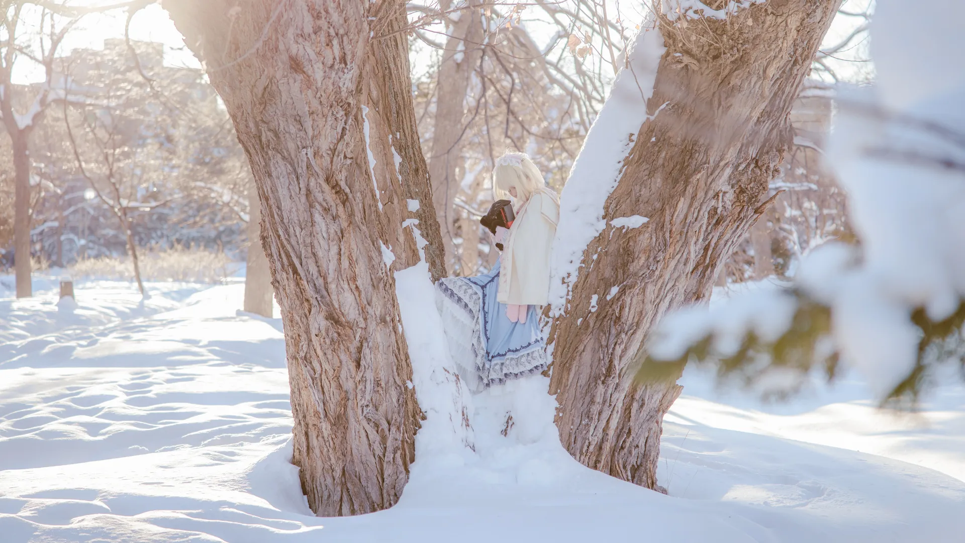 [Alice Margatroid cosplay] Holding a Vintage Lantern in the Snowy Night and the Unfading Twilight - Image 5