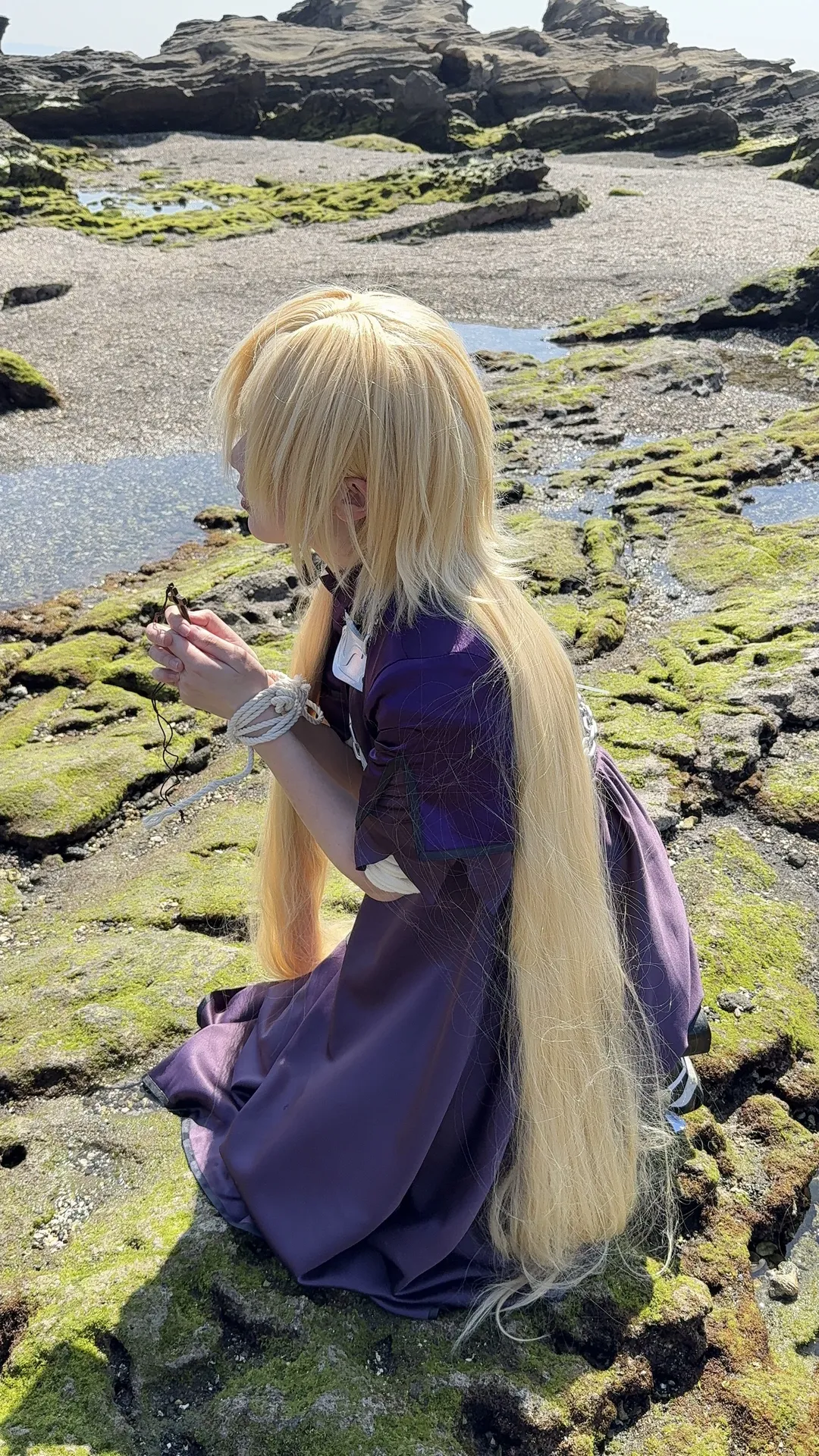 【贞德黑贞cos】FGO海岸边十二小时待机的极限外景 - 第 5 张