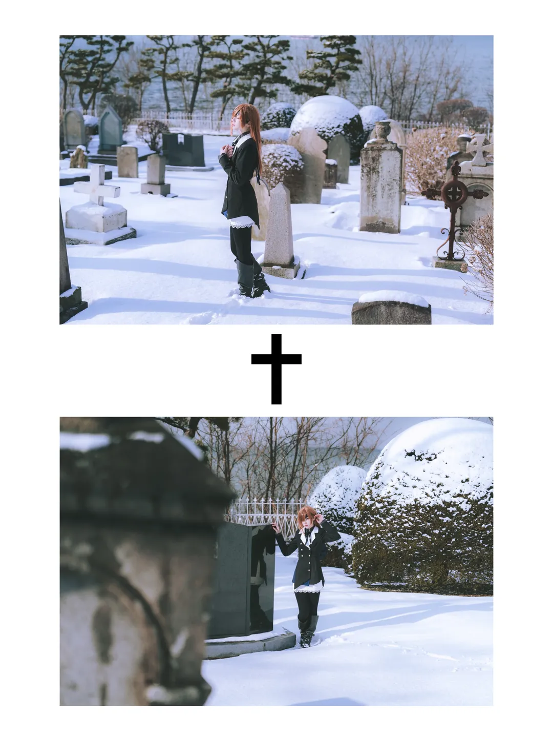 【オフェリア・ファムルソローネのコスプレ】雪夜の墓地に刻まれたFate/Grand Orderの一瞬 - 2 枚目