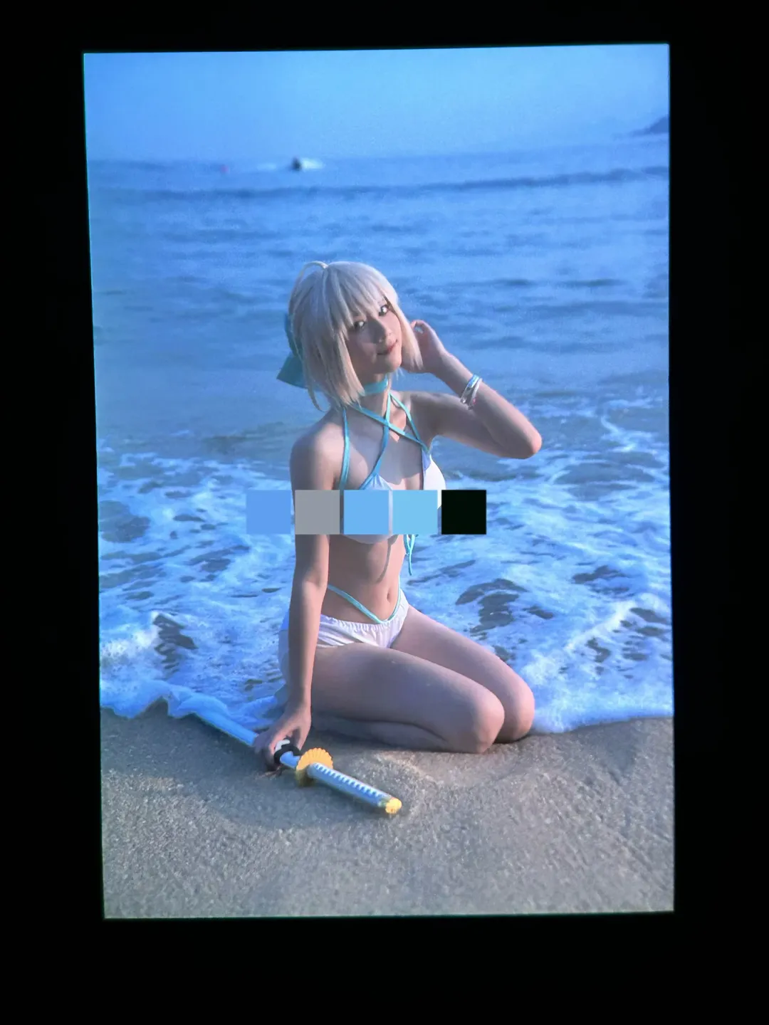 【冲田总司cos】FGO泳装冲田，夏日无敌主场降临海滩 - 第 6 张