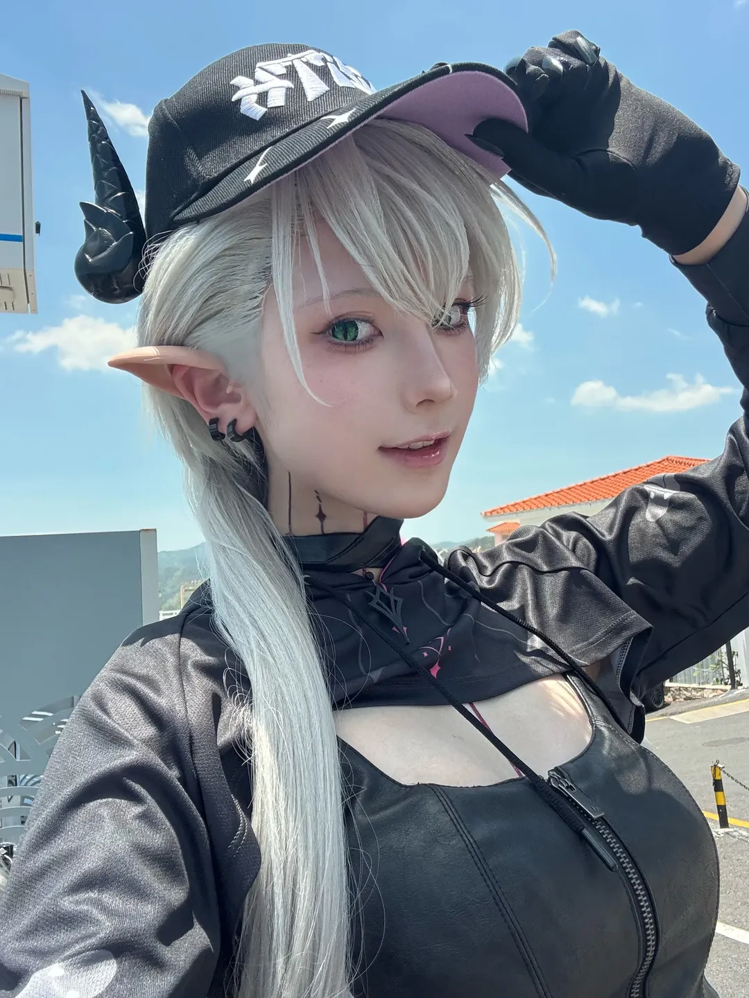 【マシュ・キリエライト コスプレ】Fate/Grand Order 週末のトレーニング、サイクリングコーデが映える海岸の風景 - 11 枚目