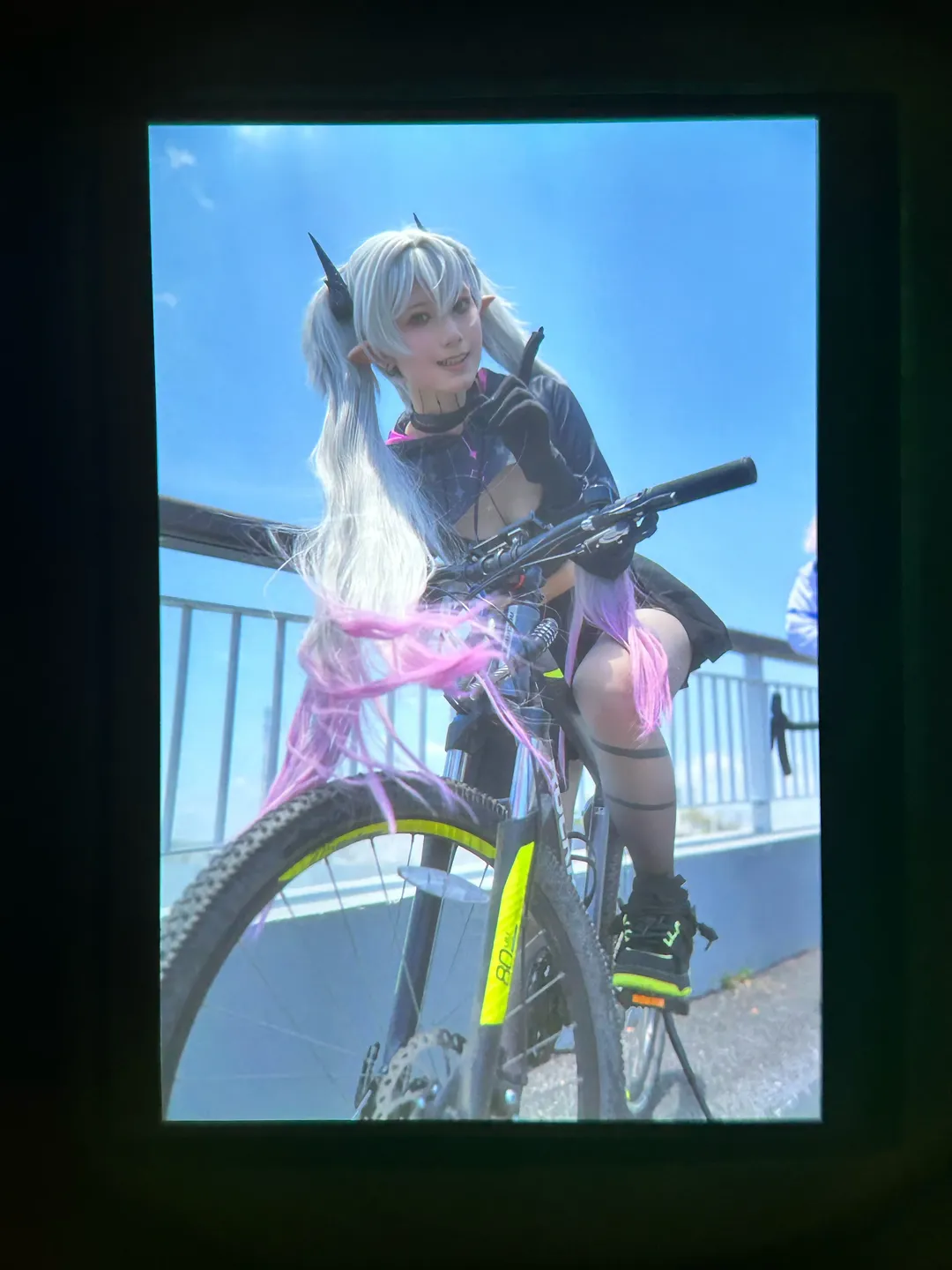 【マシュ・キリエライト コスプレ】Fate/Grand Order 週末のトレーニング、サイクリングコーデが映える海岸の風景 - 14 枚目