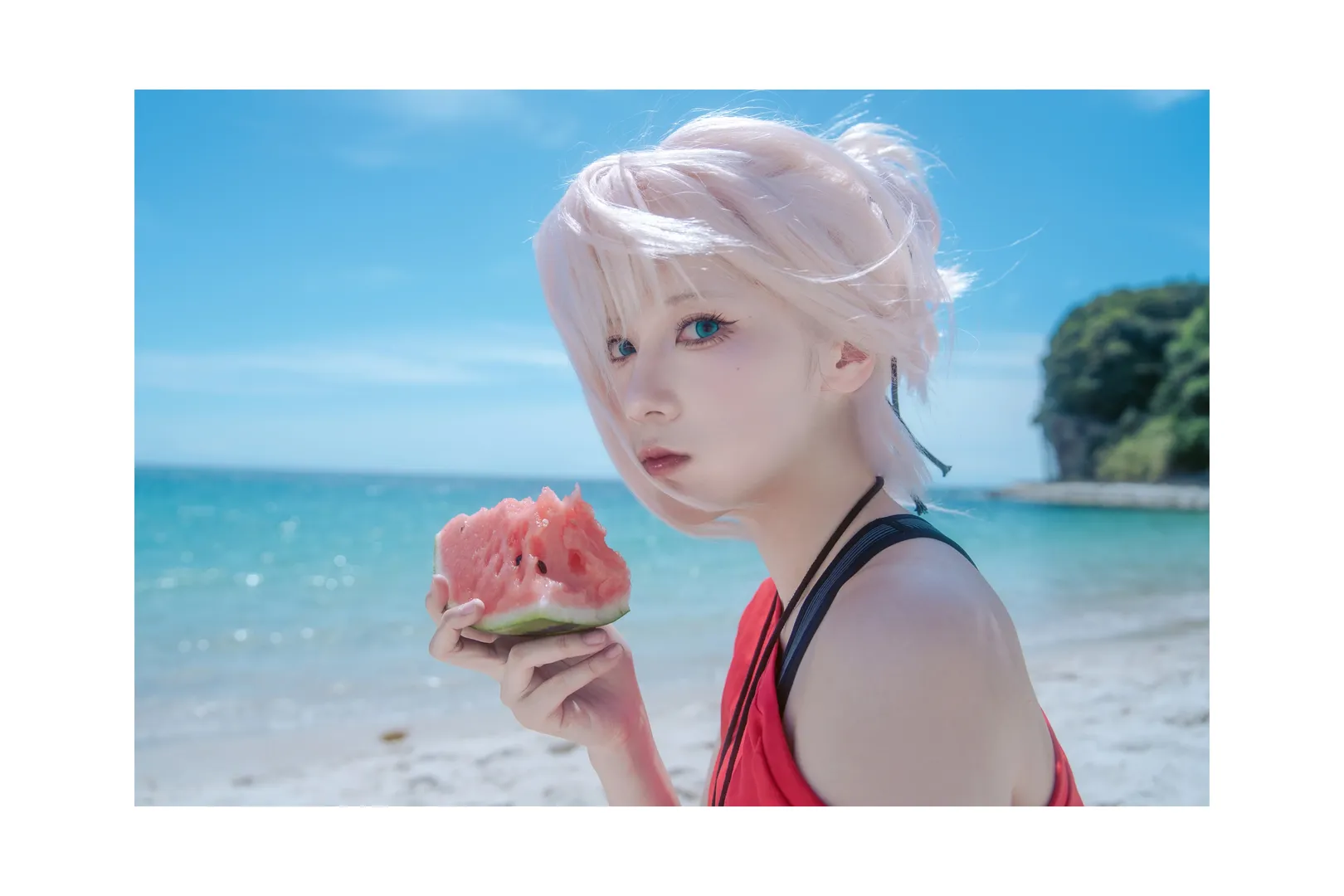 【宮本武藏cos】Fate/Grand Order的夏日，白濱的海風與西瓜 - 第 10 張