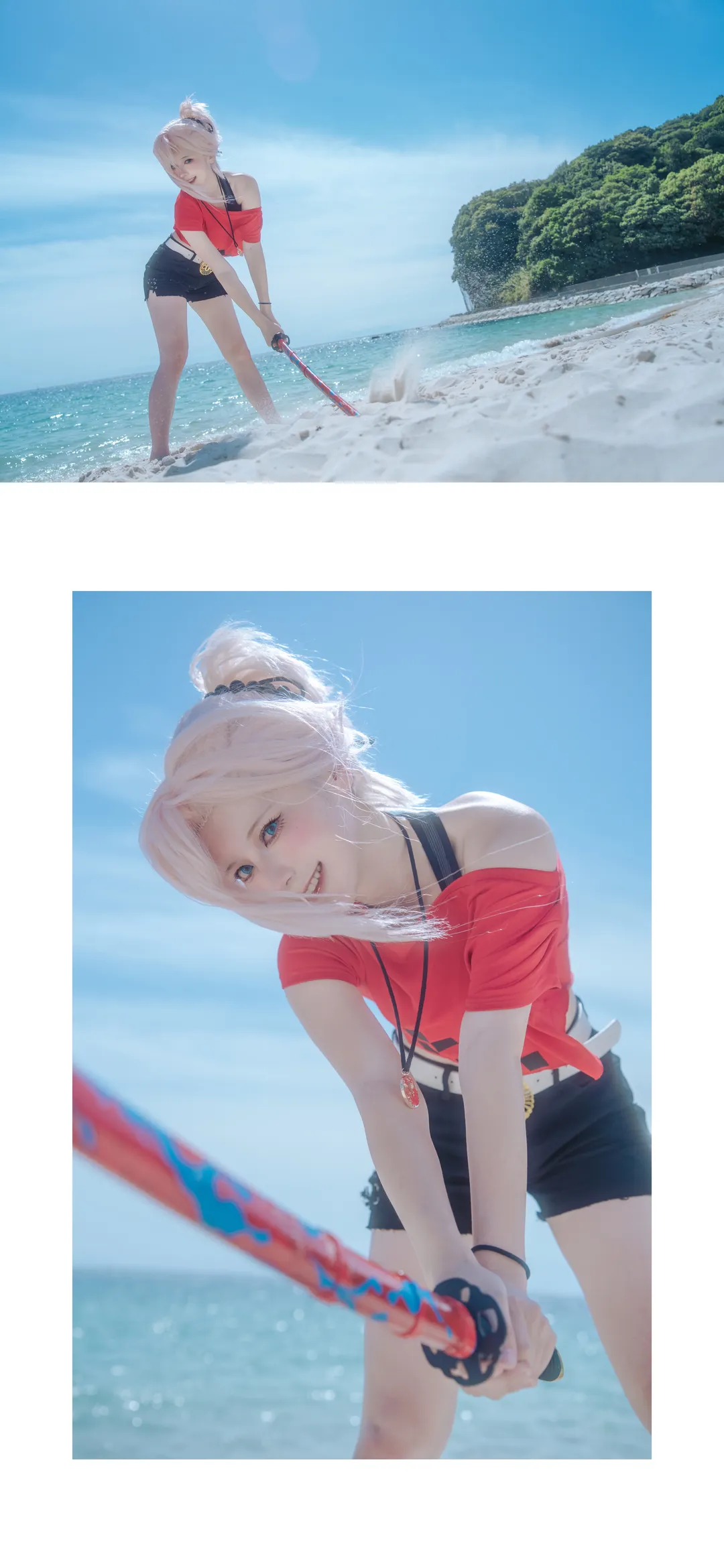 【宮本武藏cos】Fate/Grand Order的夏日，白濱的海風與西瓜 - 第 5 張