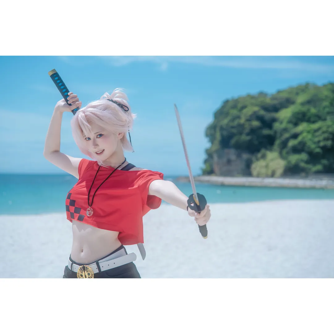 【宫本武藏cos】Fate/Grand Order的夏日，白滨的海风与西瓜