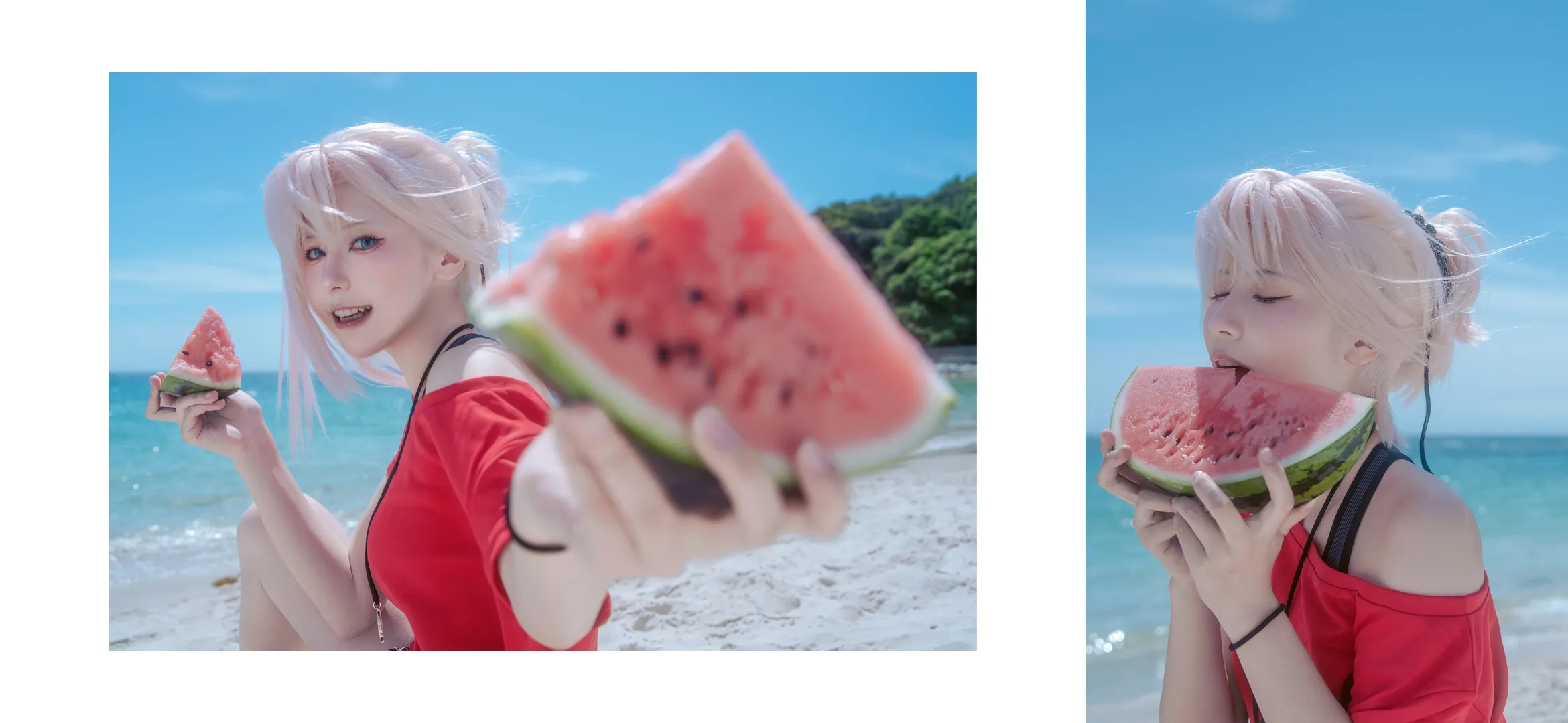 【宮本武藏cos】Fate/Grand Order的夏日，白濱的海風與西瓜 - 第 8 張