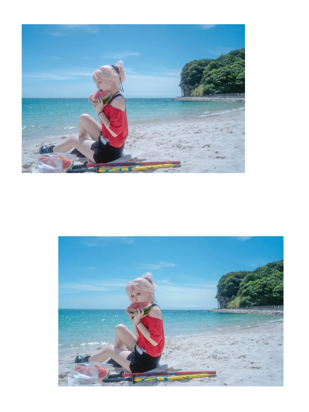 【宮本武藏cos】Fate/Grand Order的夏日，白濱的海風與西瓜 - 第 9 張