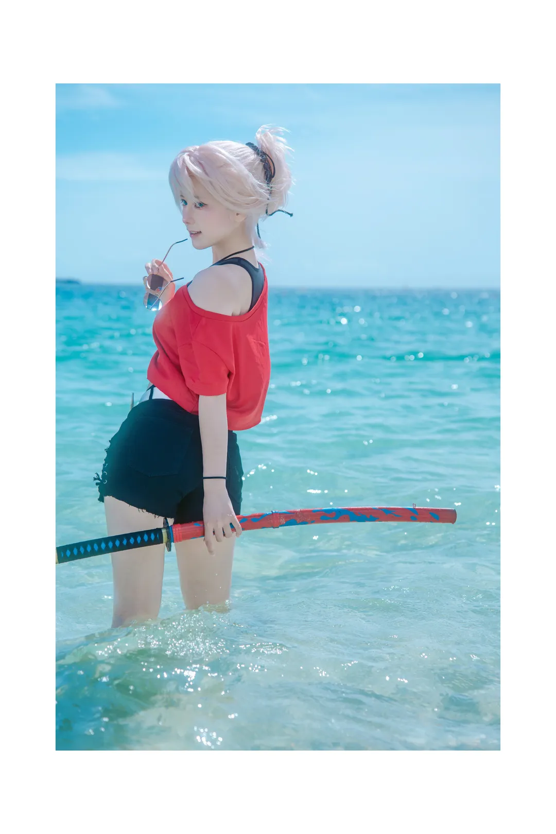 【宫本武藏cos】FGO十周年企划，被海边老鹰抢食的夏日奇遇