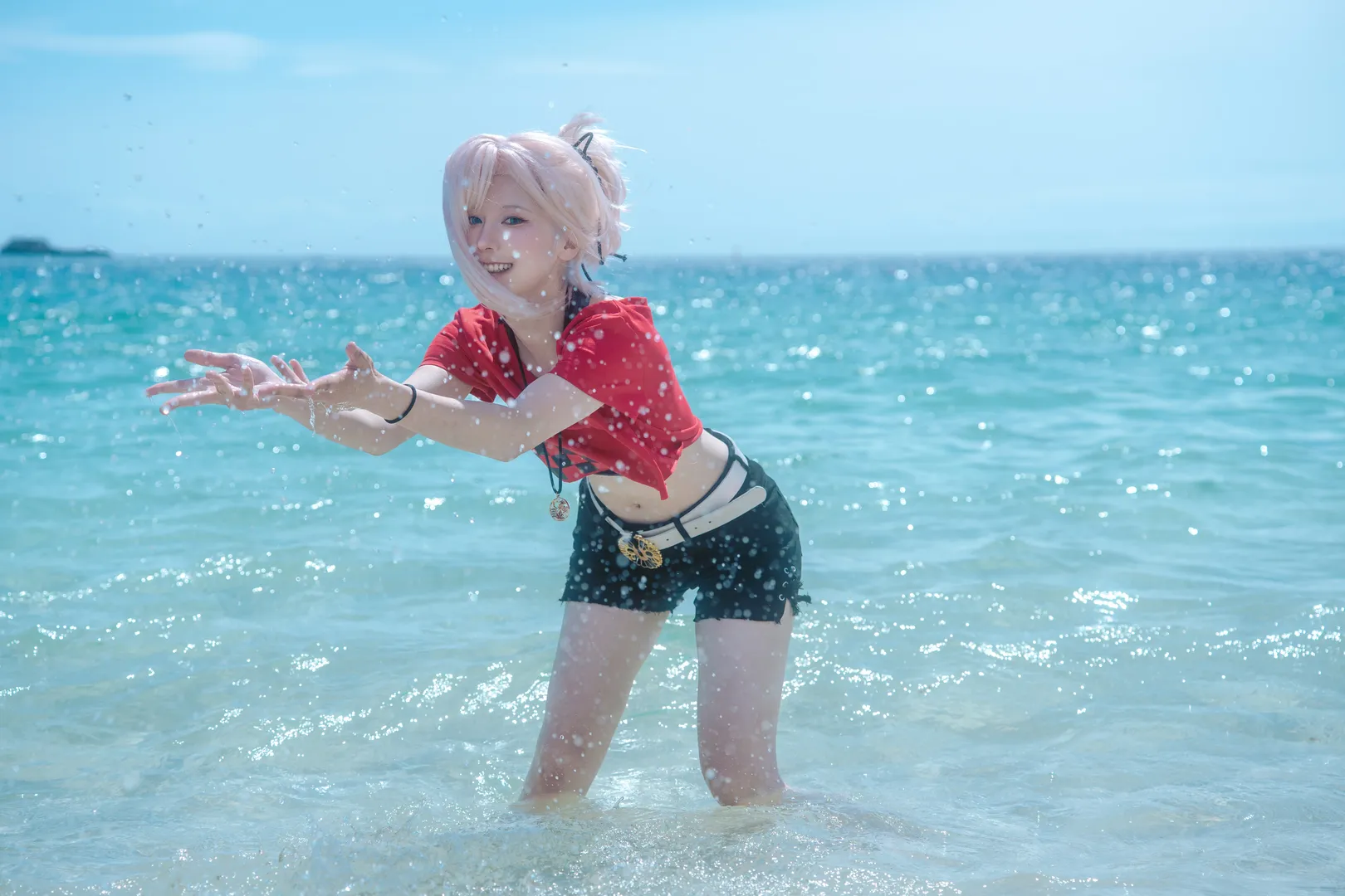 【宫本武藏cos】FGO十周年企划，被海边老鹰抢食的夏日奇遇 - 第 4 张