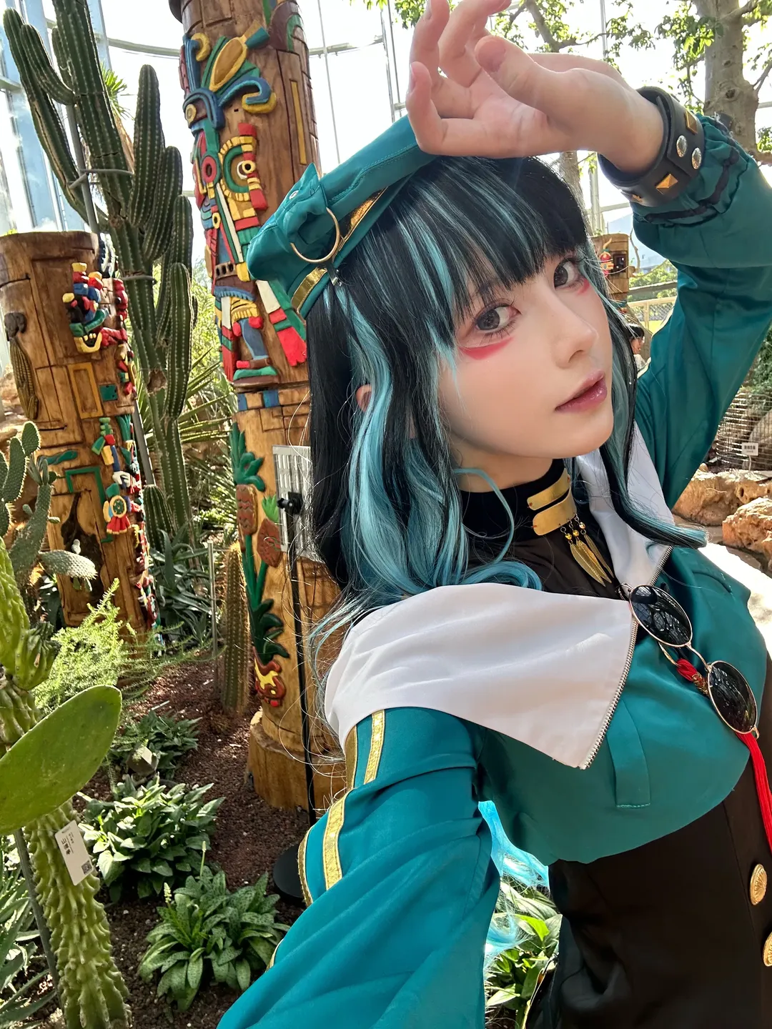 【トラロック コスプレ】Fate/Grand Order 雨の神がアメリカ植物展に降臨 - 6 枚目