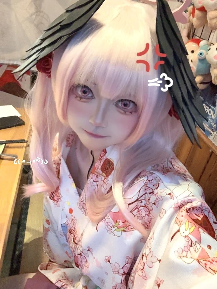 【下江小春cos】蔚蓝档案和服私设的生日贺图 - 第 1 张