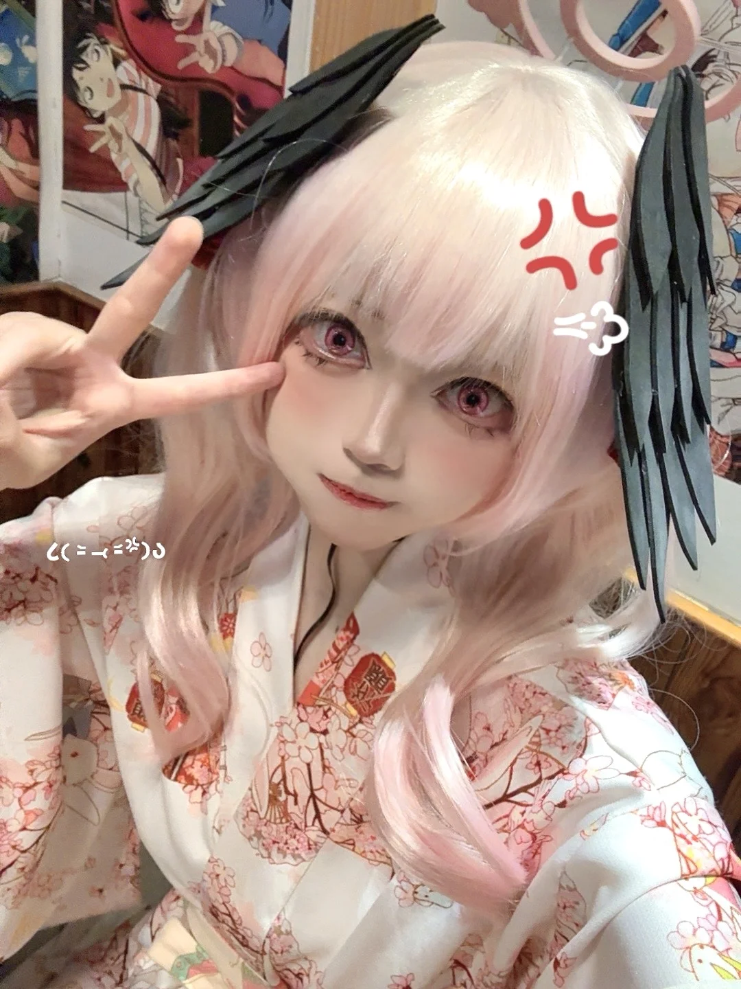 【下江小春cos】蔚蓝档案和服私设的生日贺图 - 第 2 张