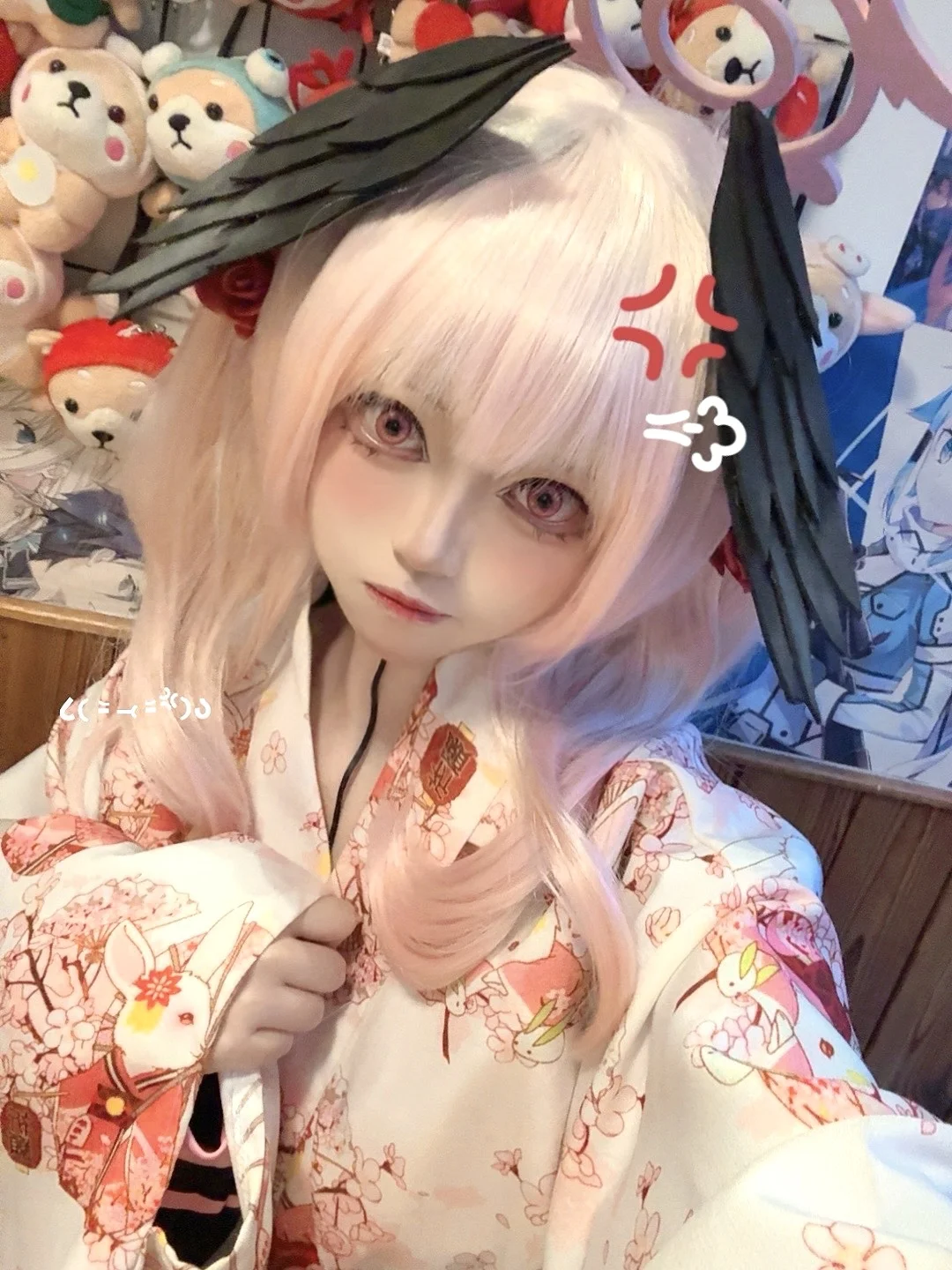 【下江小春cos】蔚蓝档案和服私设的生日贺图