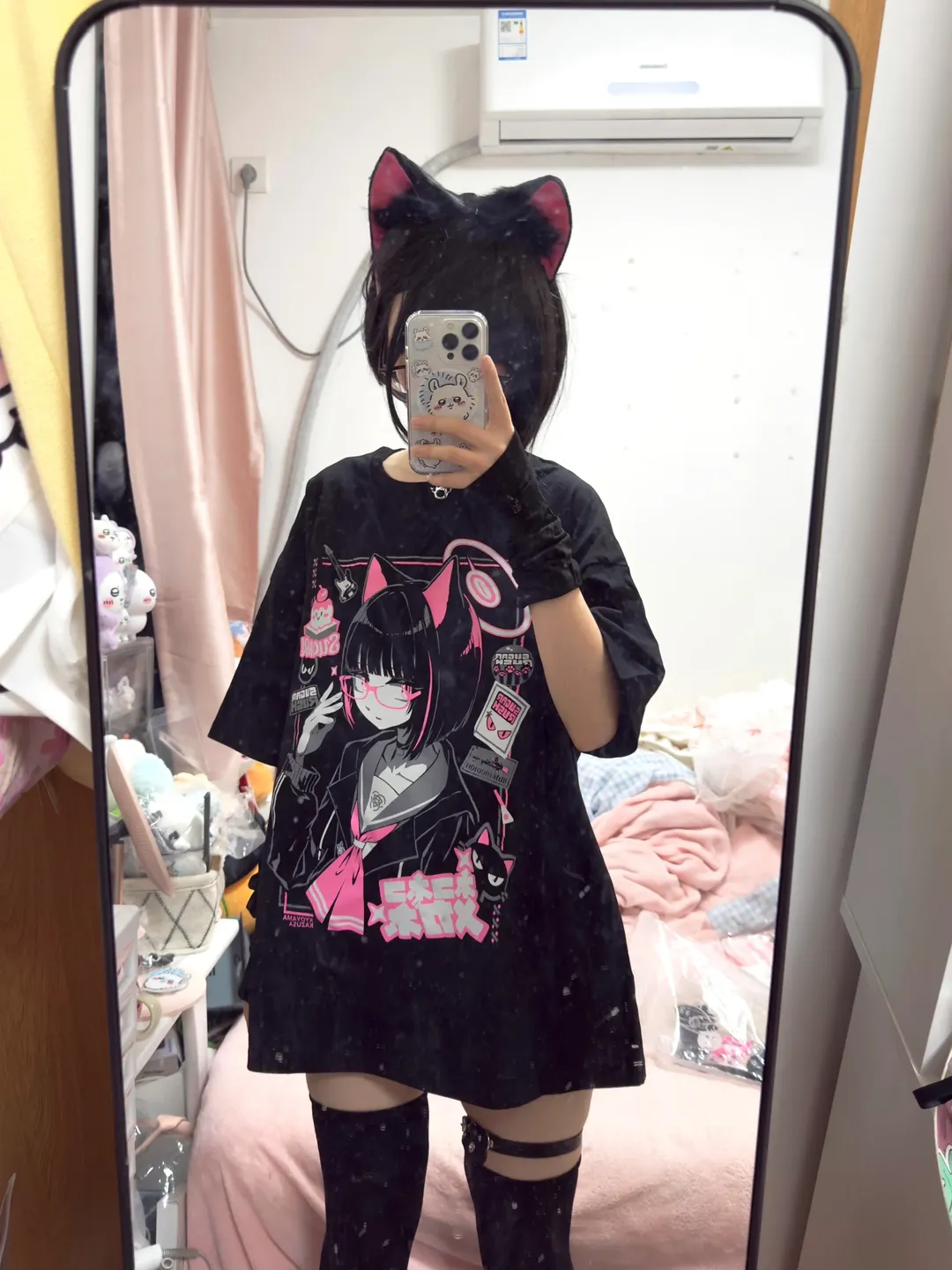 【杏山和纱cos】乐队贝斯手回家就换上这套穿搭