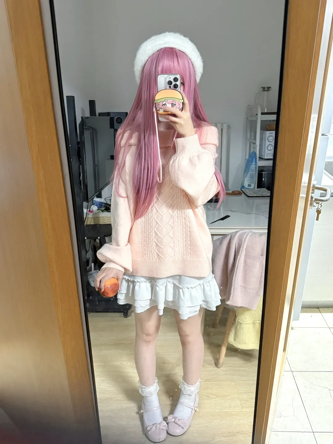 【暖暖cos】冬日里的暖暖Nikki，粉色毛衣与冬恋奇迹 - 第 3 张